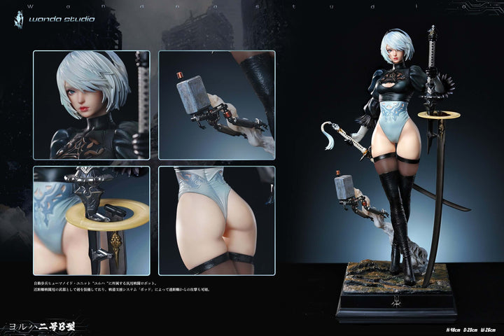 2B figure battle suit details