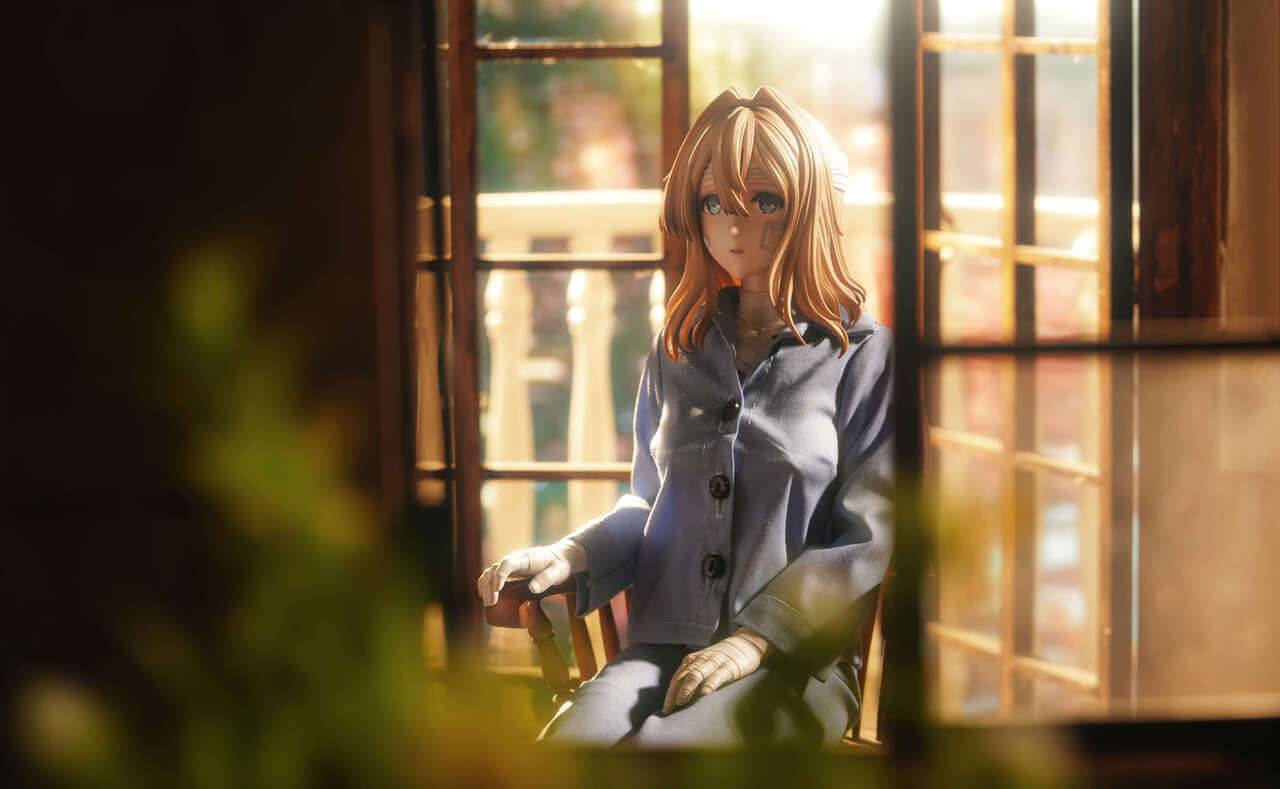 Violet Evergarden Figure Hospital gown detail