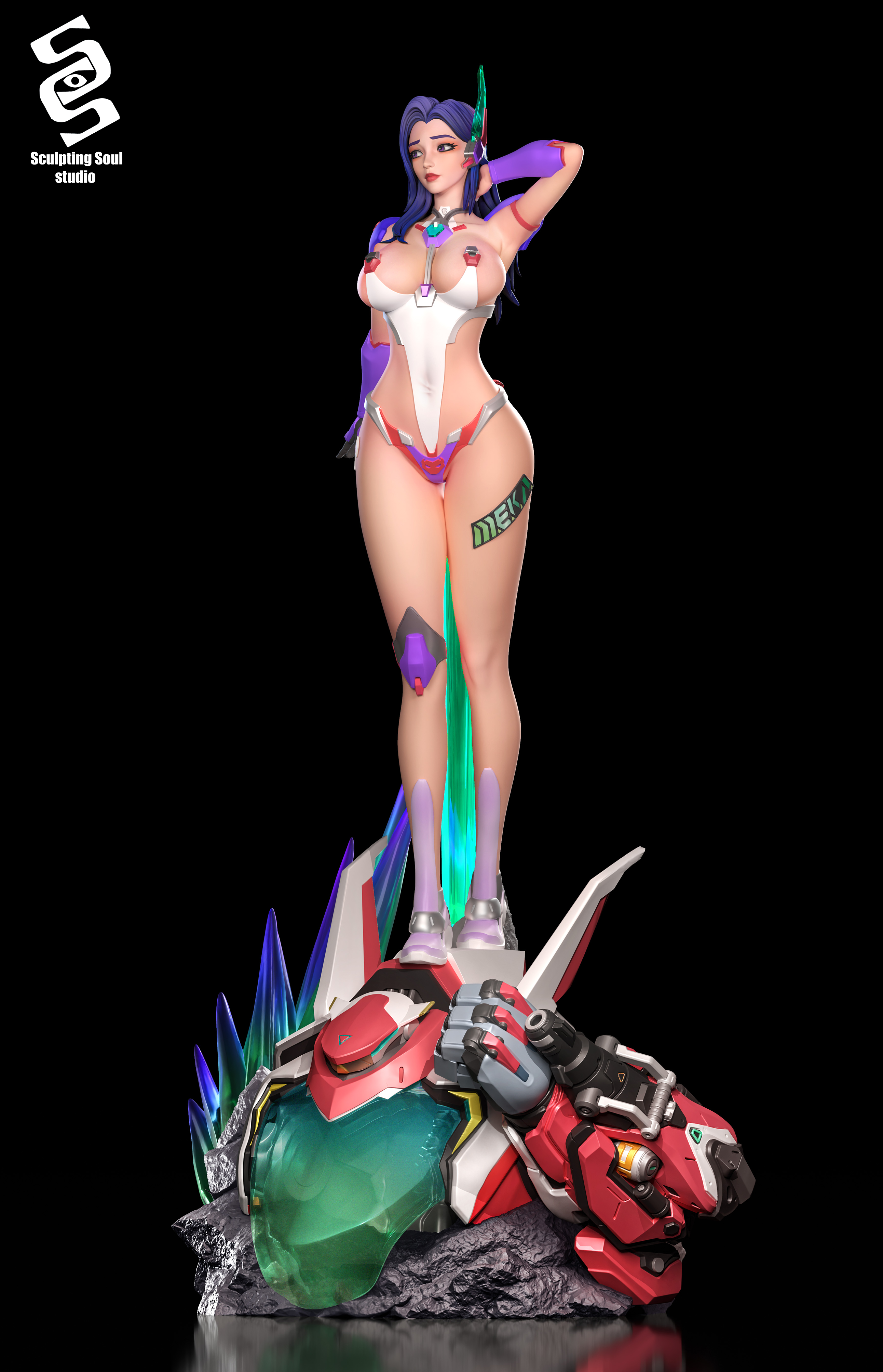 Overwatch D.Mon hentai figure