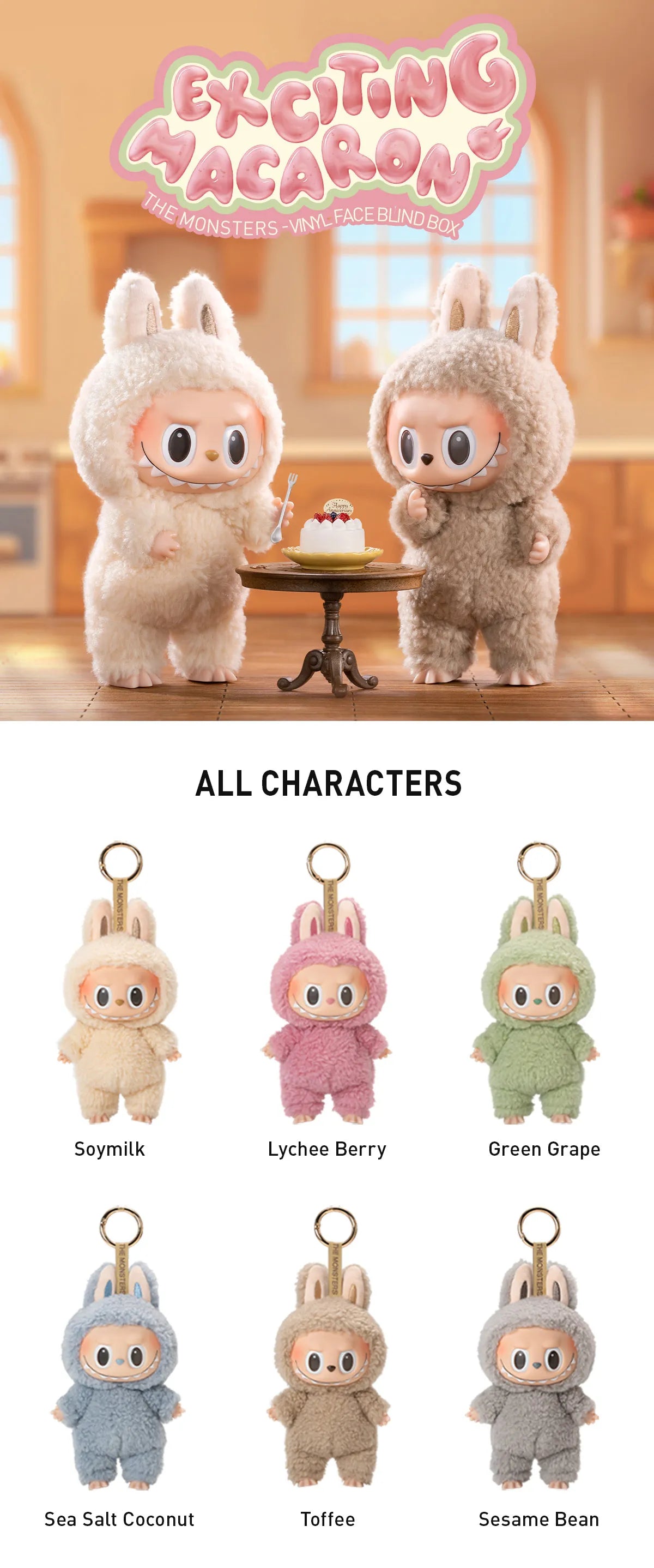 [In Stock] Labubu The Monsters Exciting Macaron Vinyl Blind Box