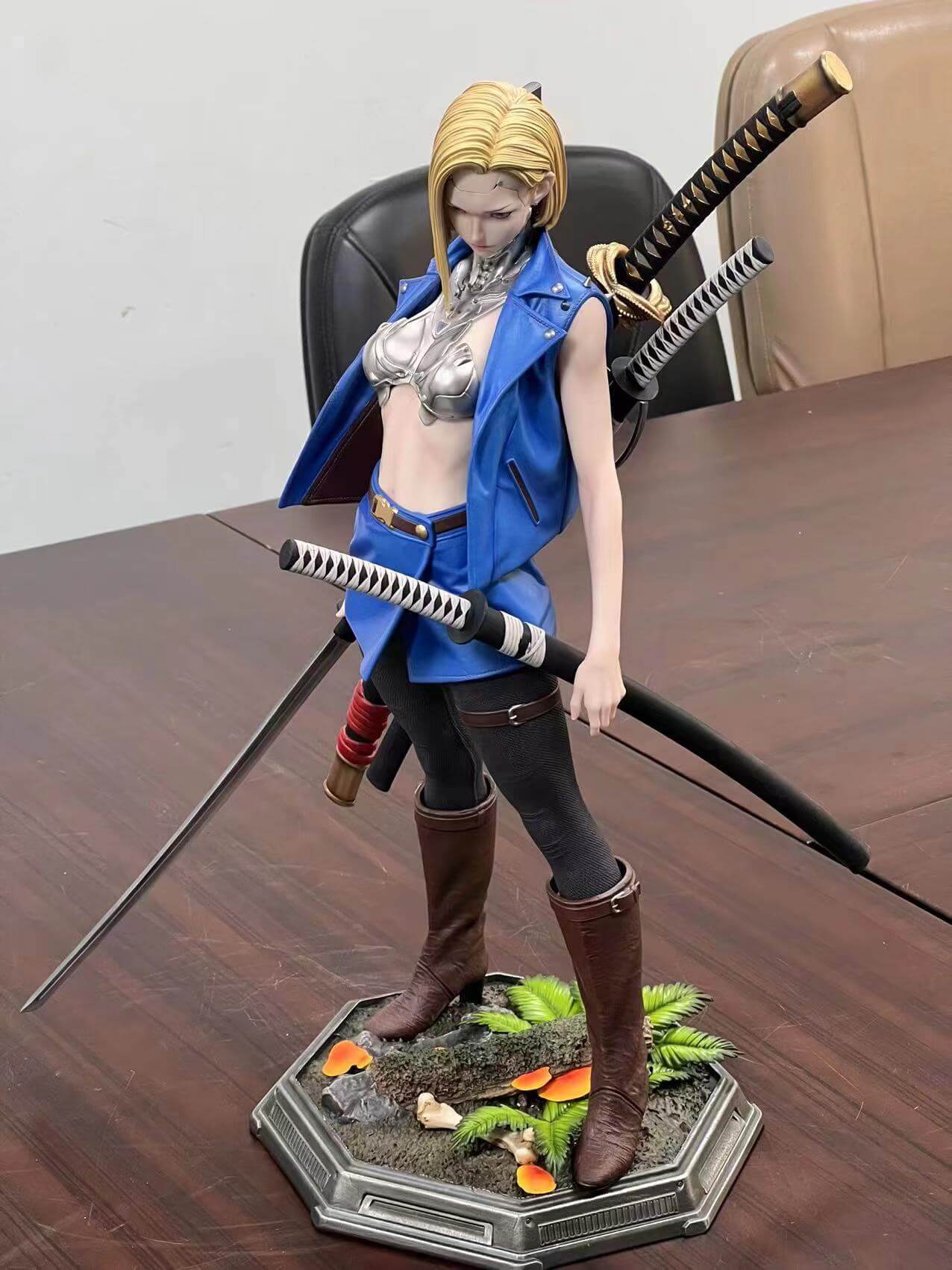 dragon ball z × Cyberpunk android 18 figure front