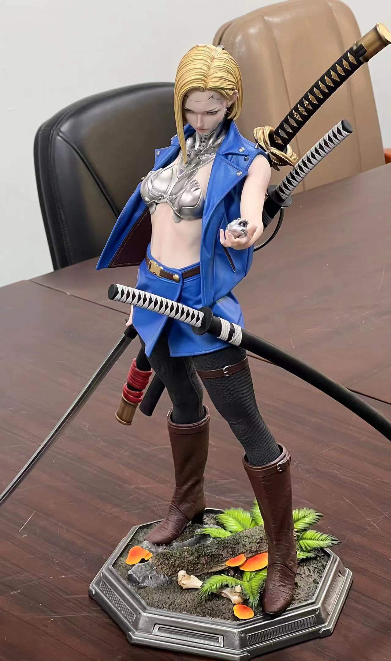 dragon ball z × Cyberpunk android 18 figure