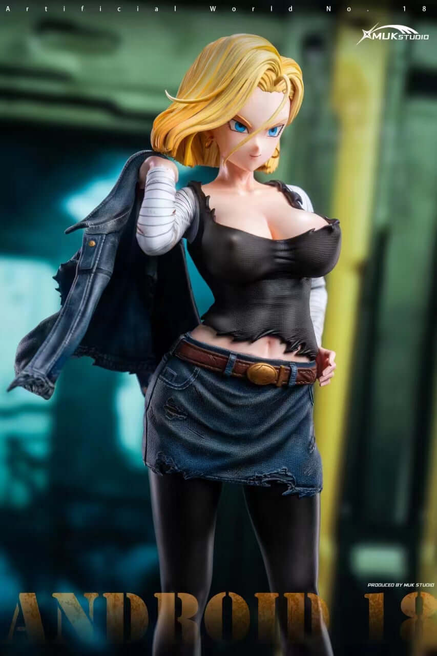 dragon ball z android 18 figure front