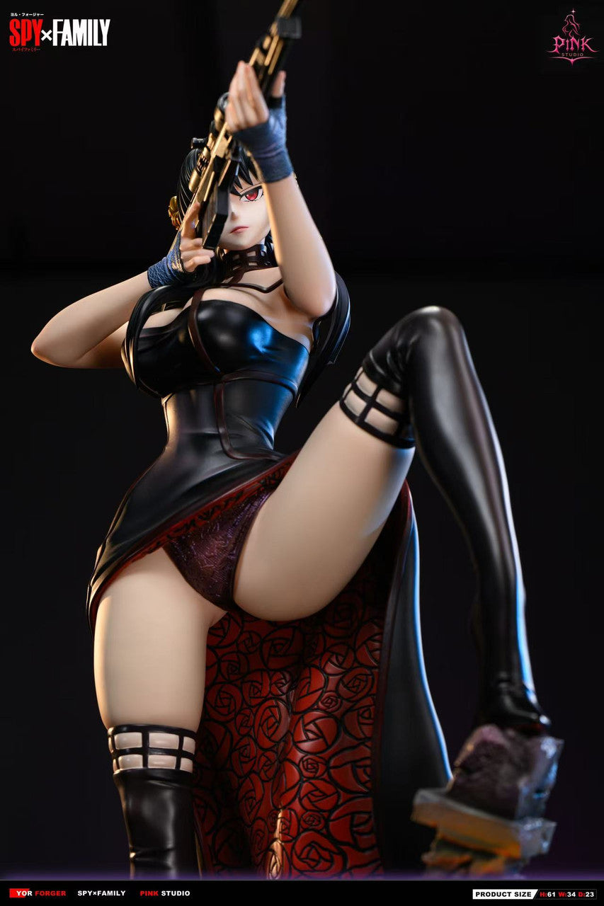 [Pre-order] 1/4 Sniper Yor Forger LED Statue - Pink Studio