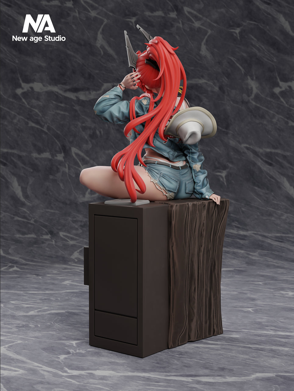 Red Hood Nikke statue