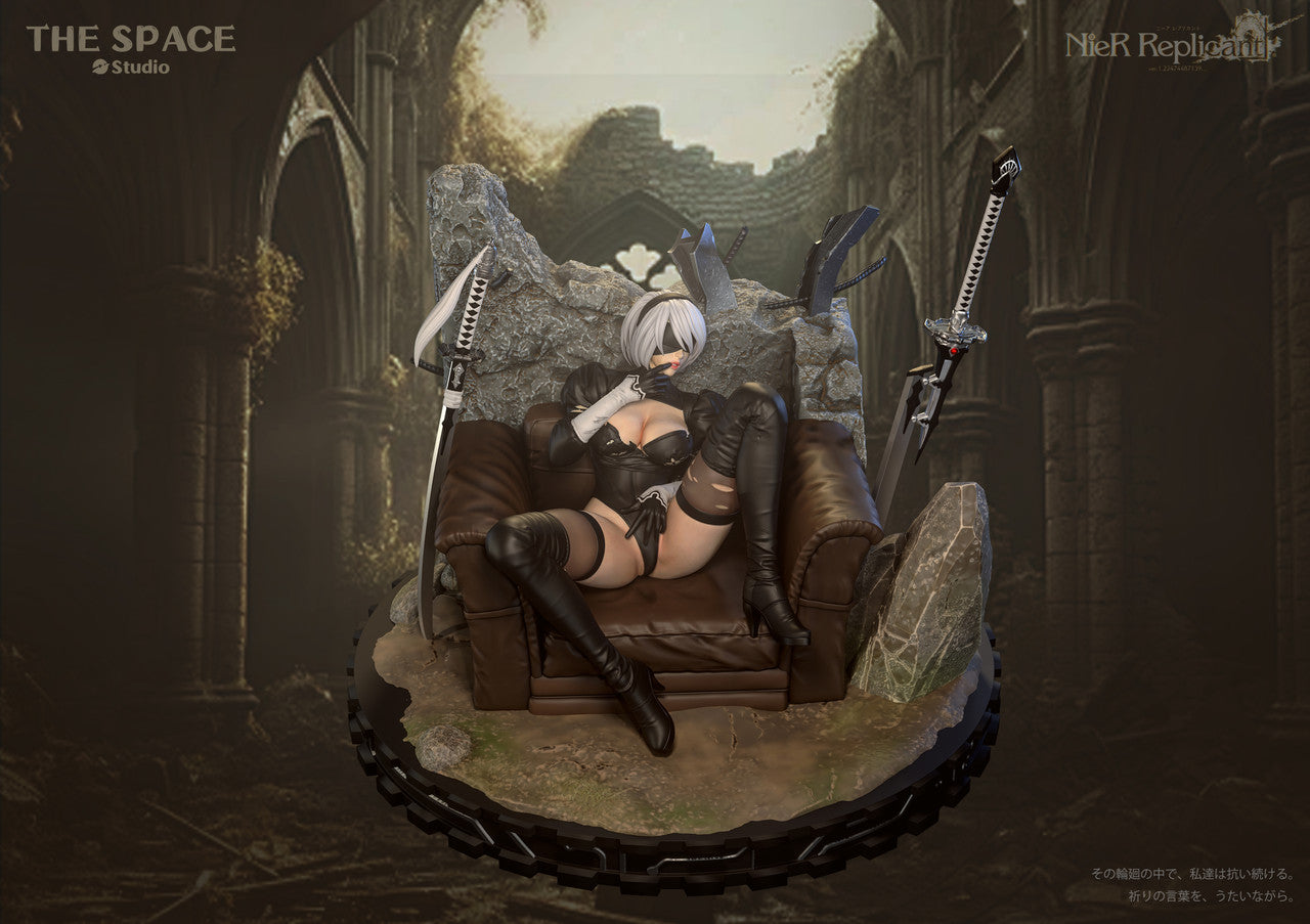  NieR Automata 2B anime statue