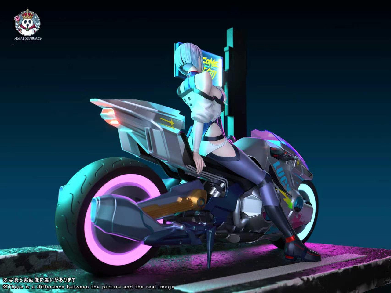 Motorcycle Lucy anime figure
