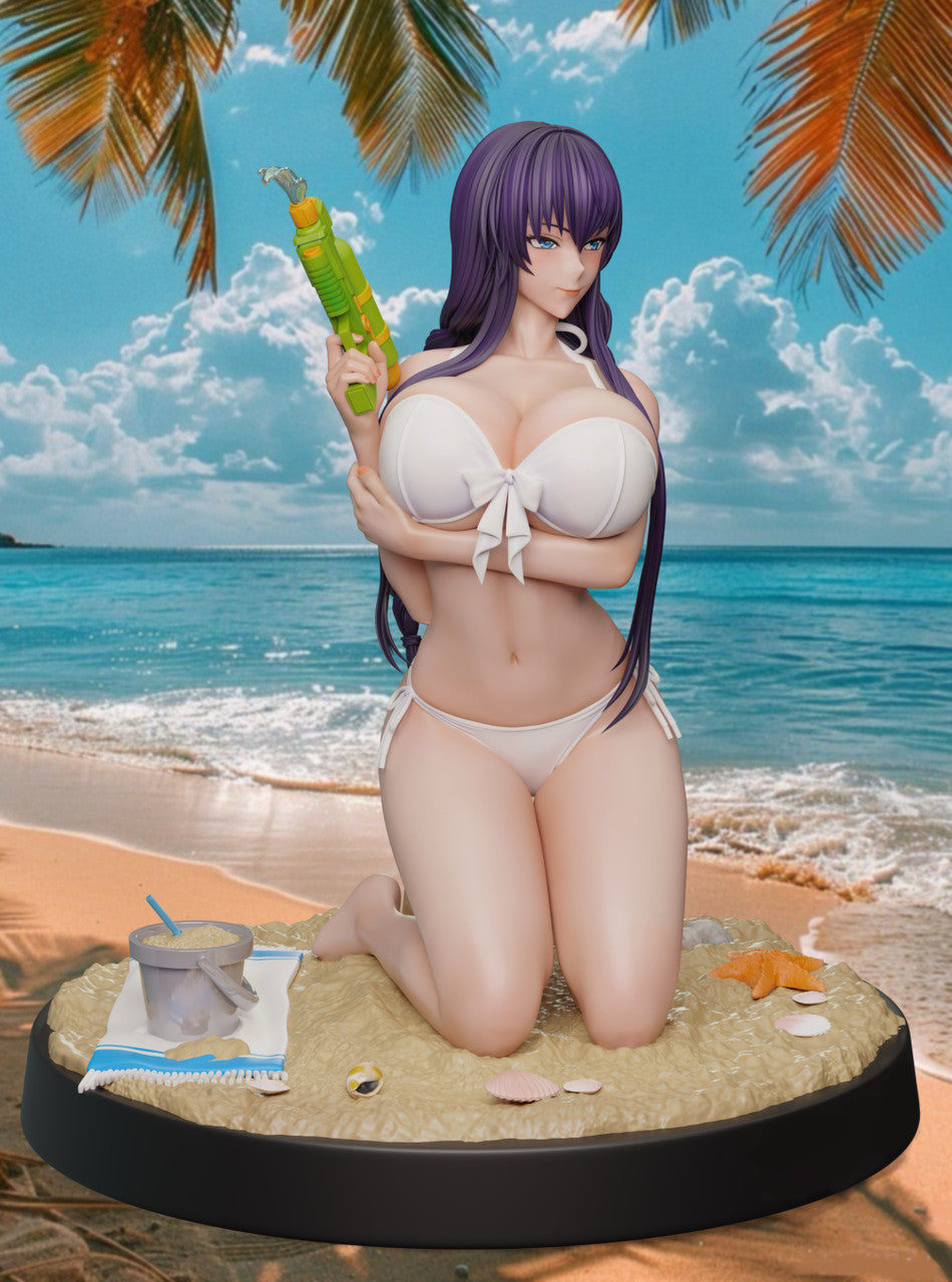 Busujima Saeko hentai statue