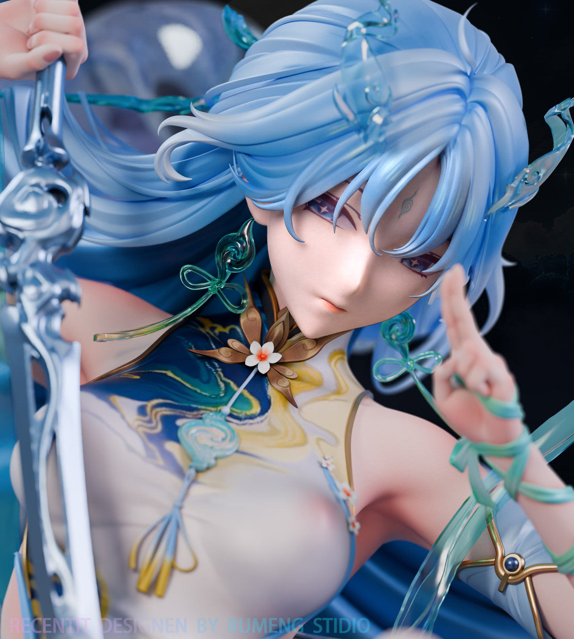 Wuthering Waves Qingxiao hentai statue