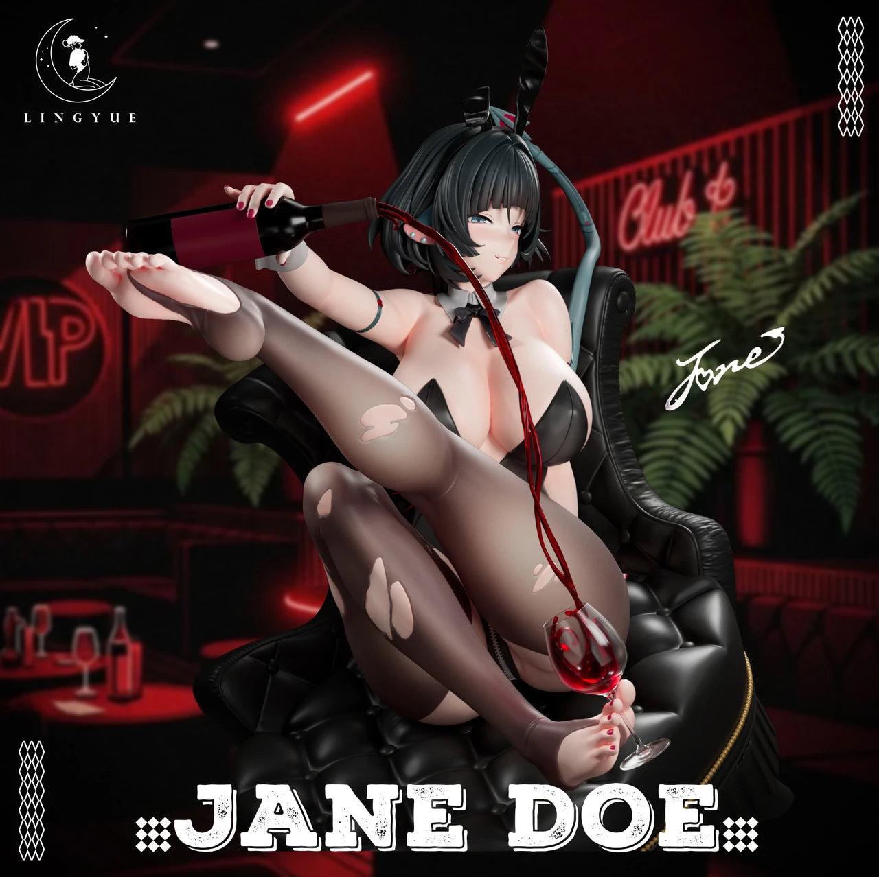 Zenless Zone Zero Jane Doe nude figure