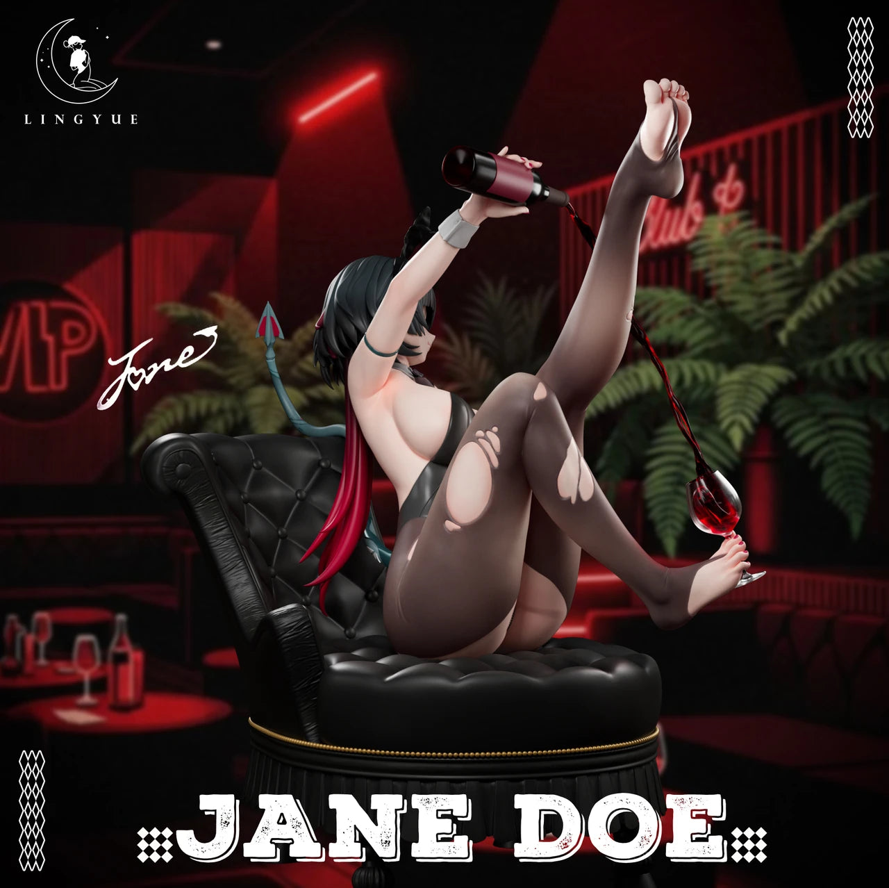 Zenless Zone Zero Jane Doe hentai statue