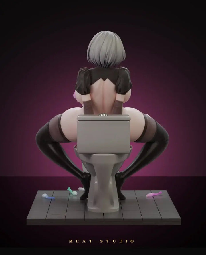 2b hentai anime figure back