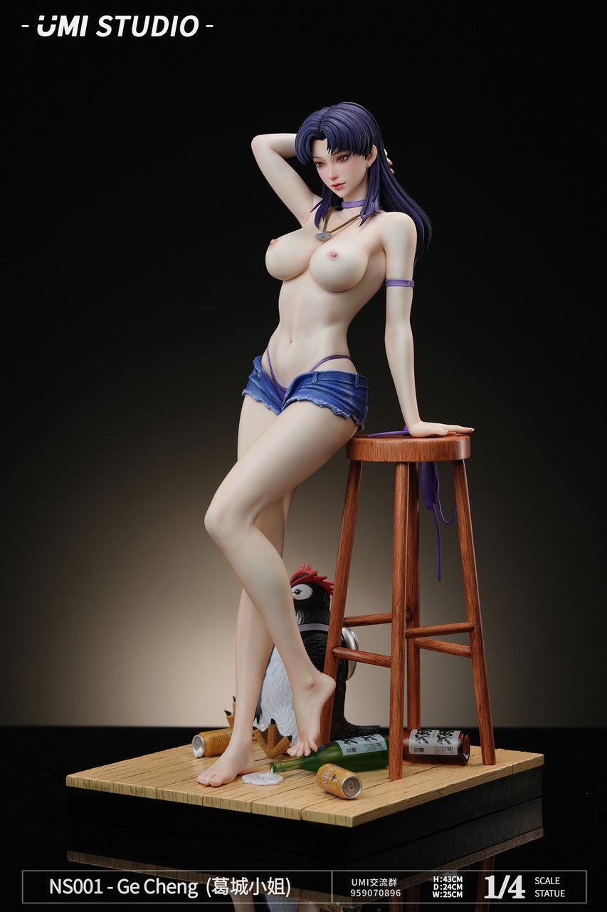 Misato Katsuragi naked figure