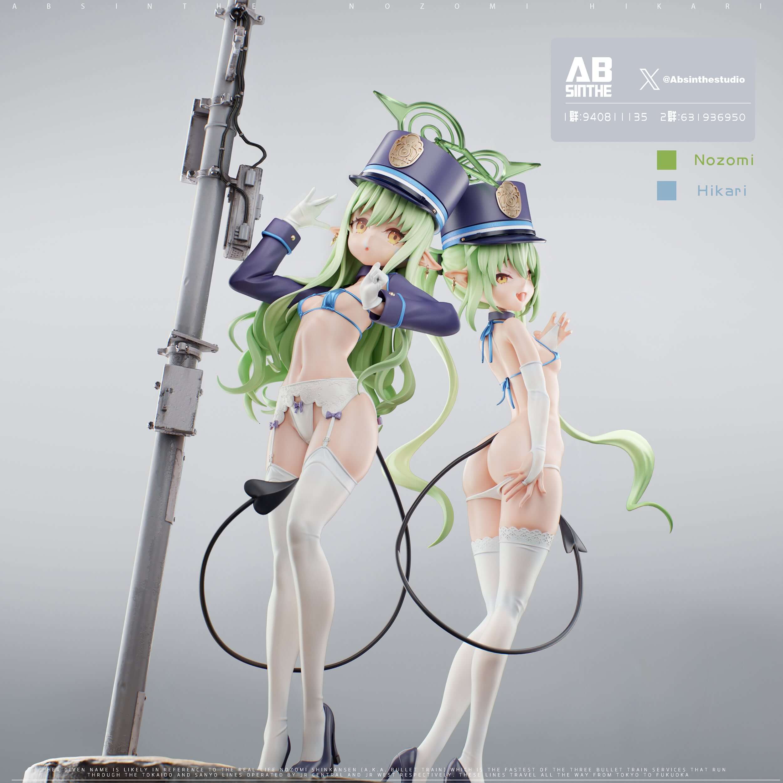 [Pre-order] 1/6 Nozomi & Hikari- ABsinthe GK Figure