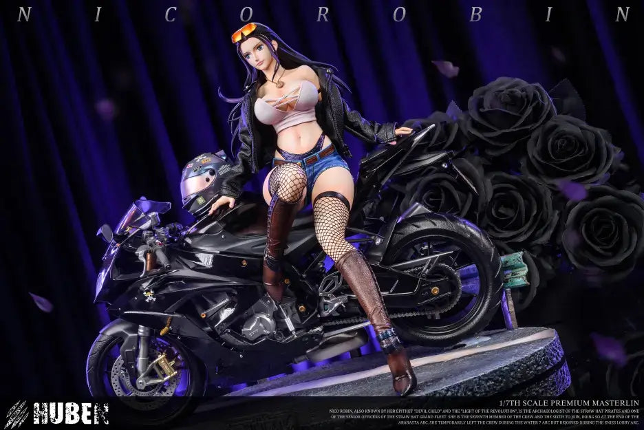 【Pre-order】1/7 Scale Motorcycle Girl 02 Robin-HuBen Studio