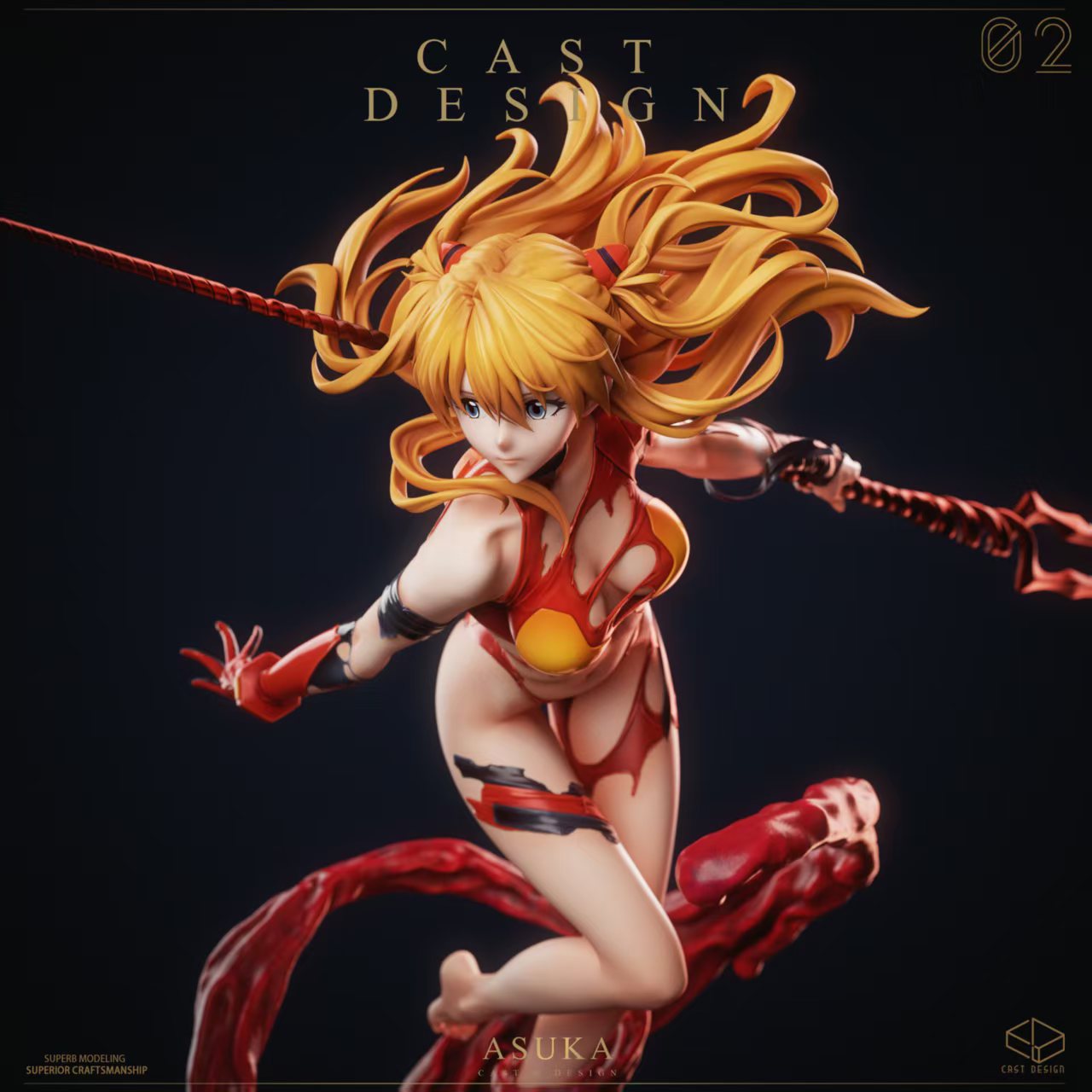 Asuka anime statue