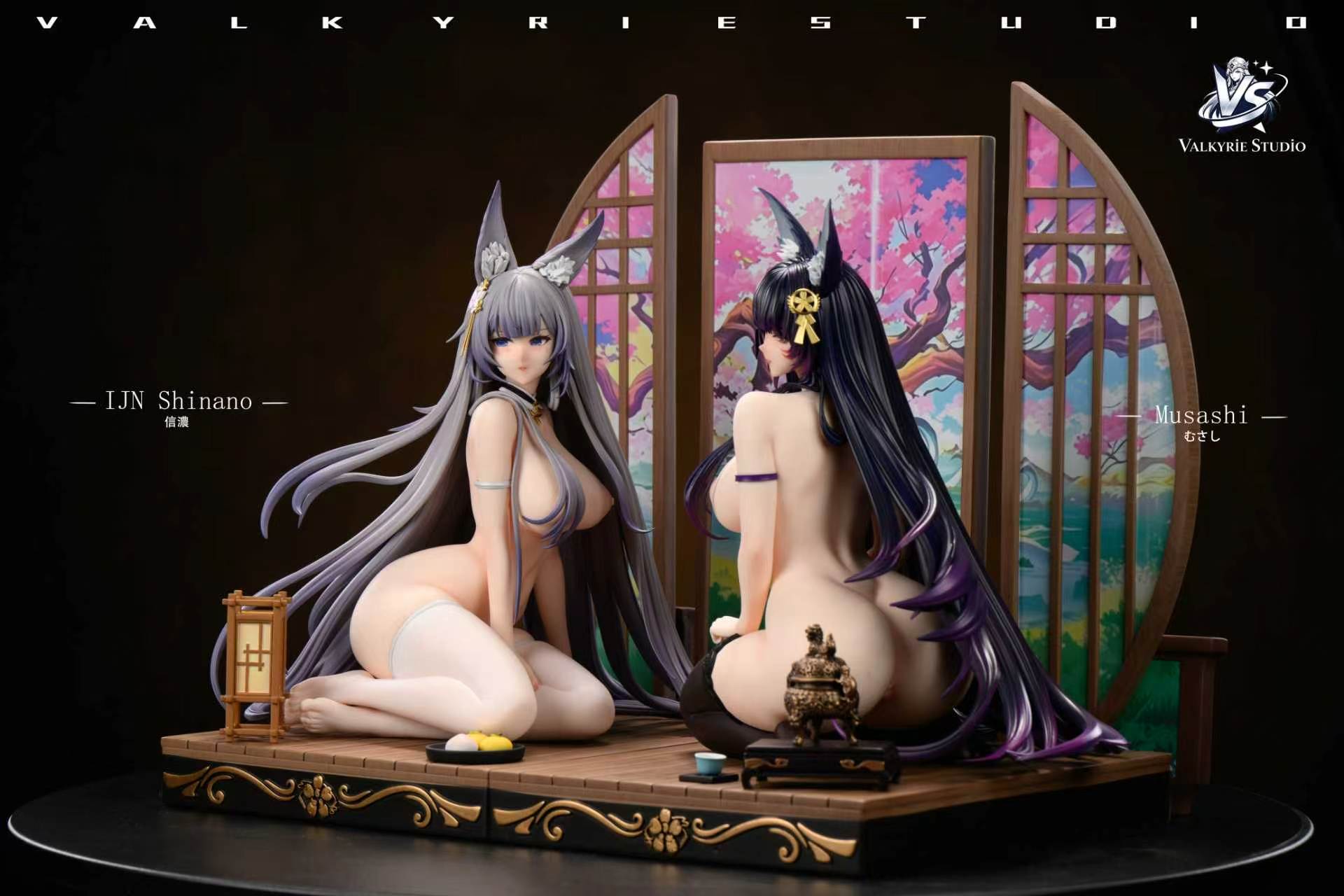 Musashi & Shinano anime statue