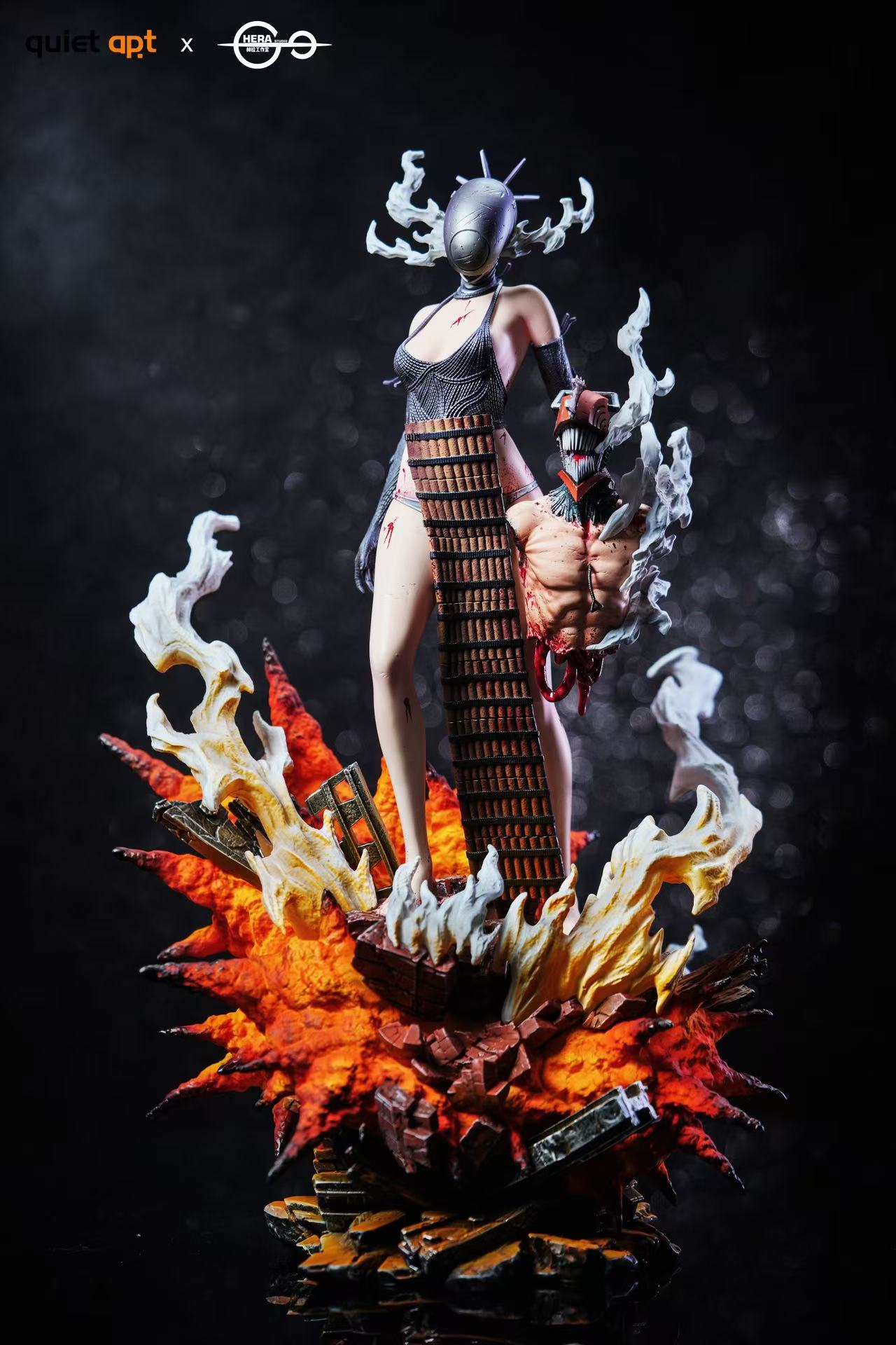 [Pre-order] 1/6 Bomb & Reze & Kiss Bust - QuietArt x Hera Studio