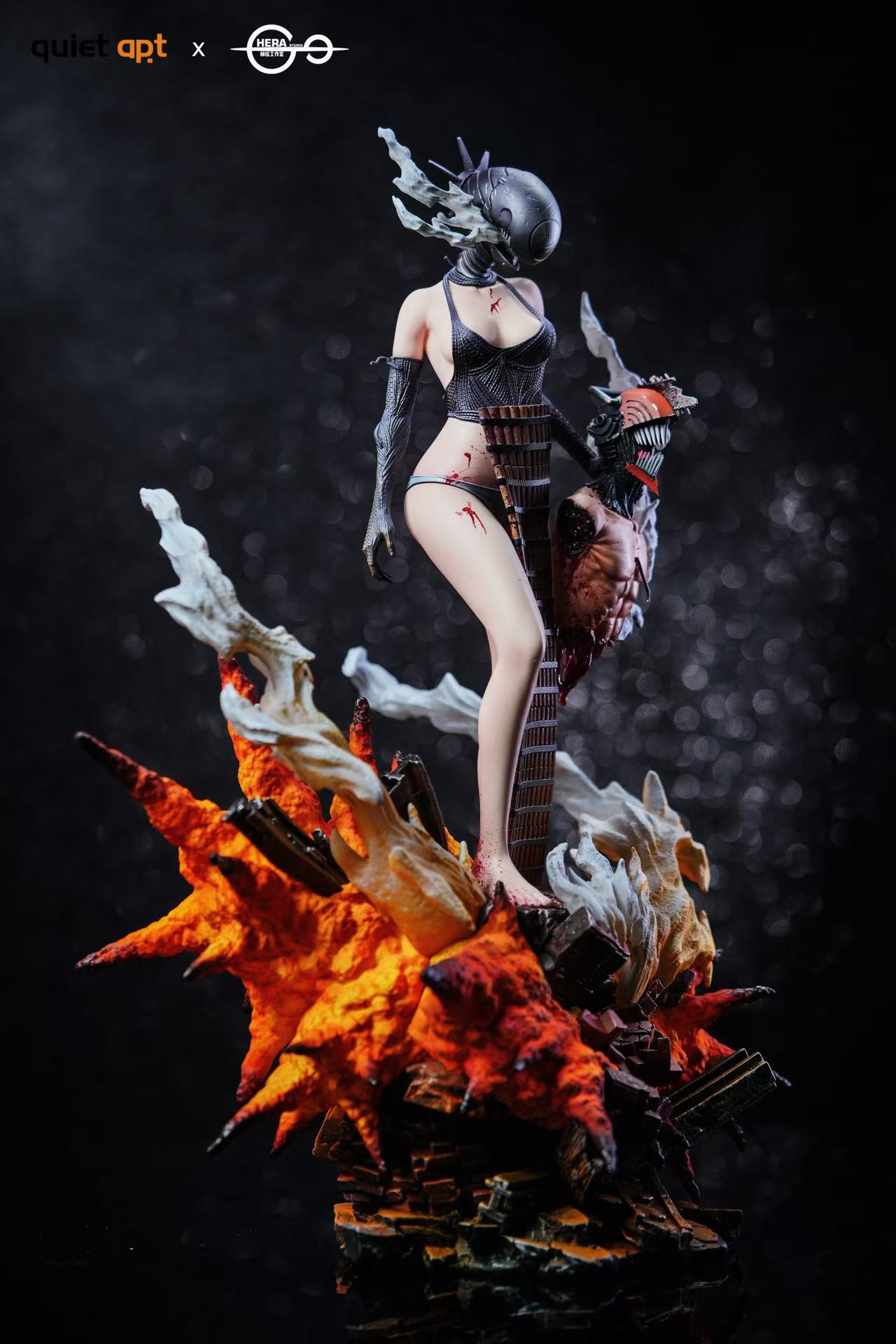[Pre-order] 1/6 Bomb & Reze & Kiss Bust - QuietArt x Hera Studio