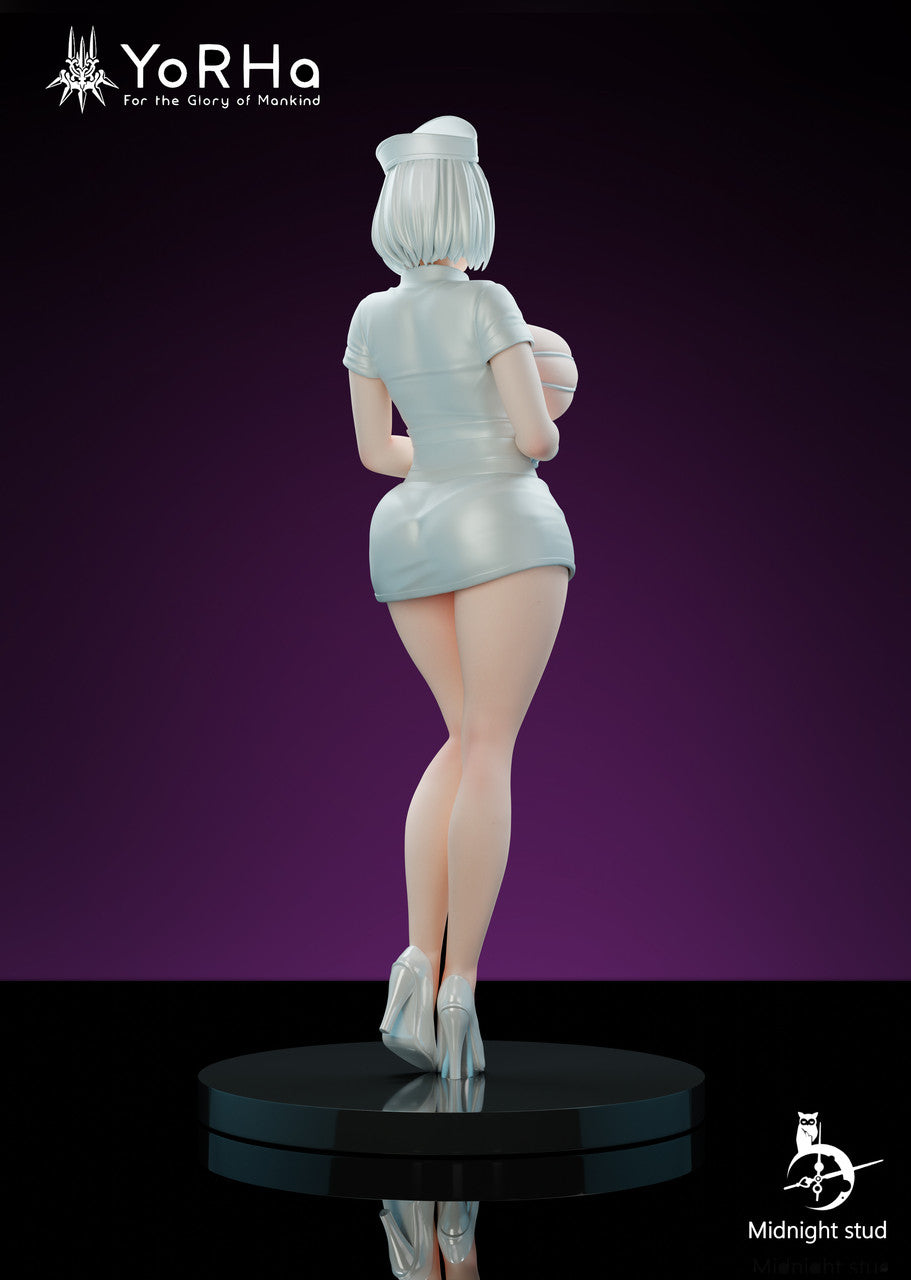 2b white nurse figure back