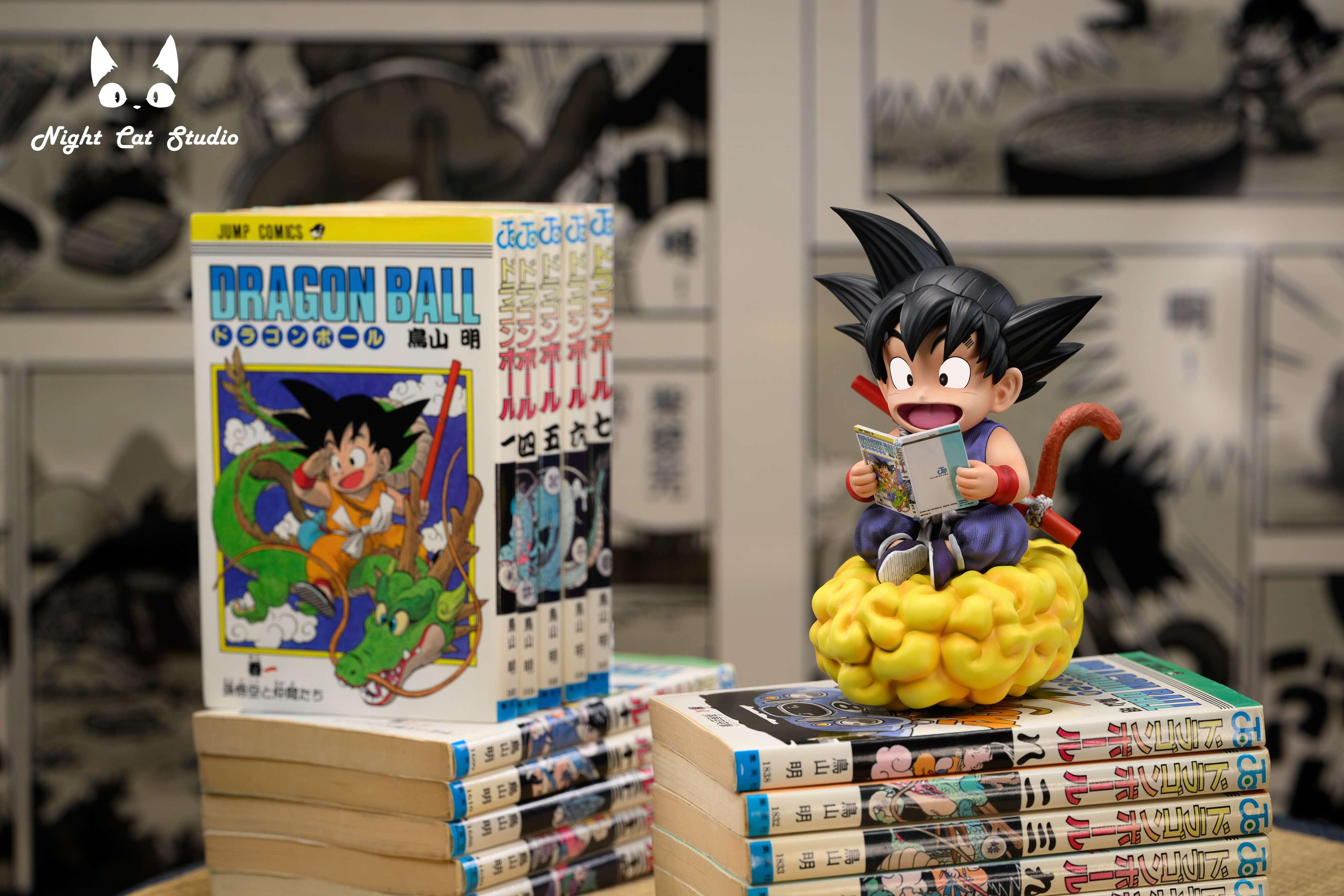 [Pre-order] Goku reading Dragon Ball comic book-Night Cat Studio