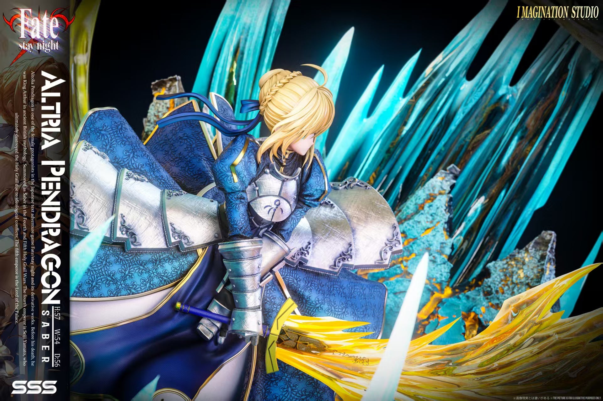 [Pre-order] 1/6 Fate Saber Statue - Imagination Studio