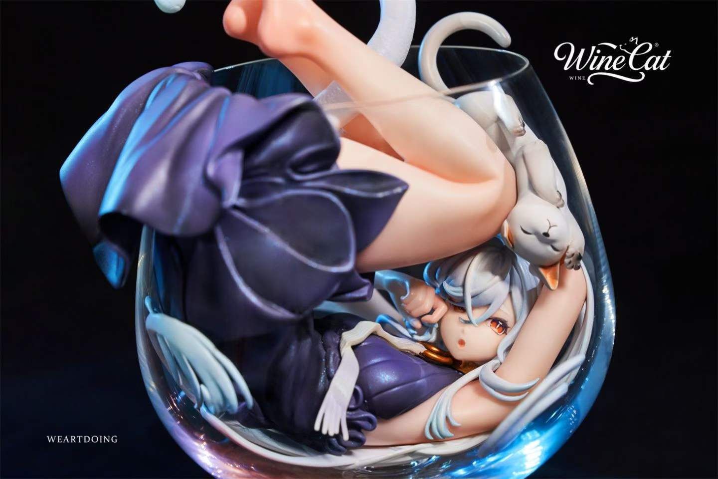 [Pre-order] 1/6 Wine Cat - Blue & Red - WEARTDOING