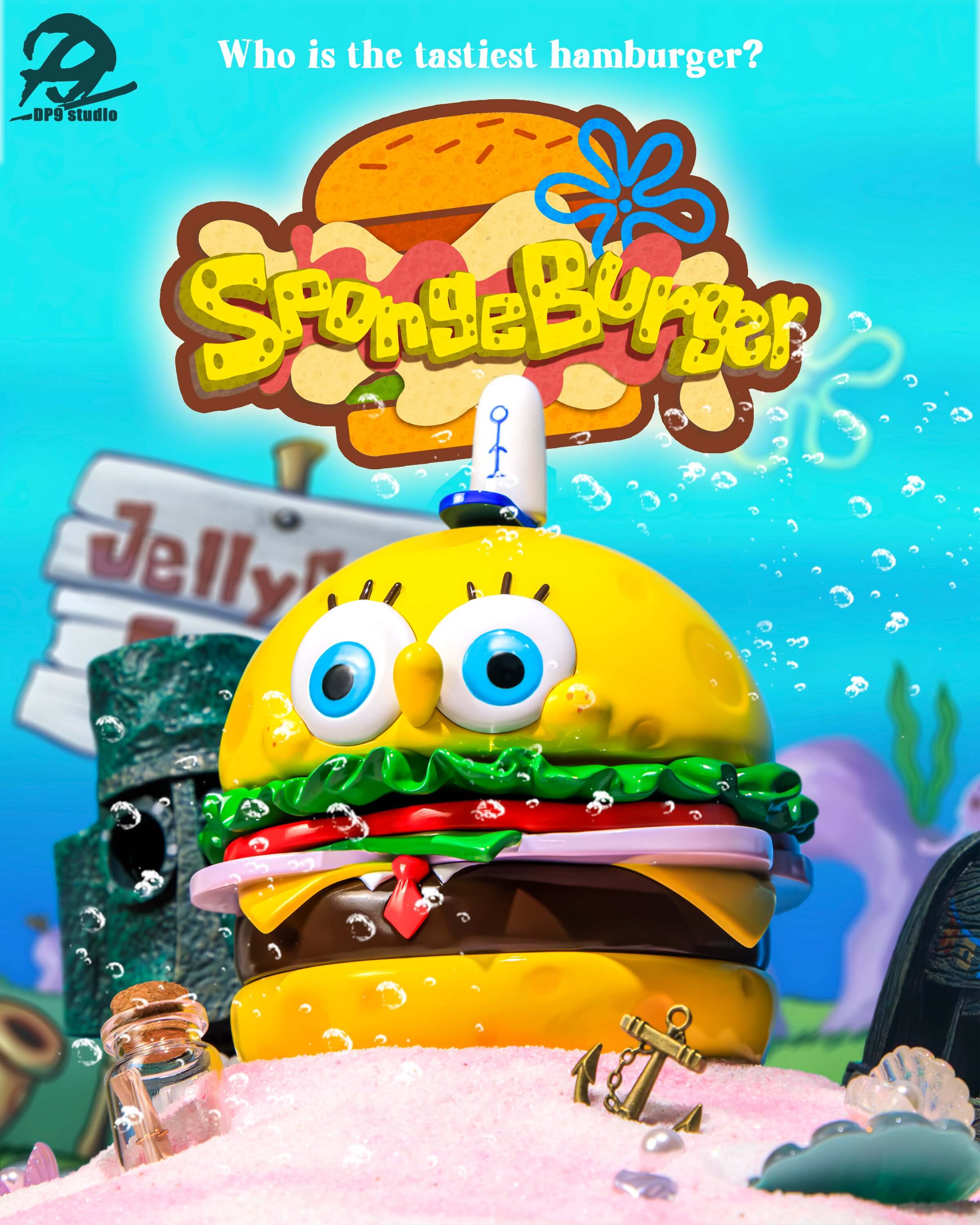 SpongeBob looks like a hamburger gk figure