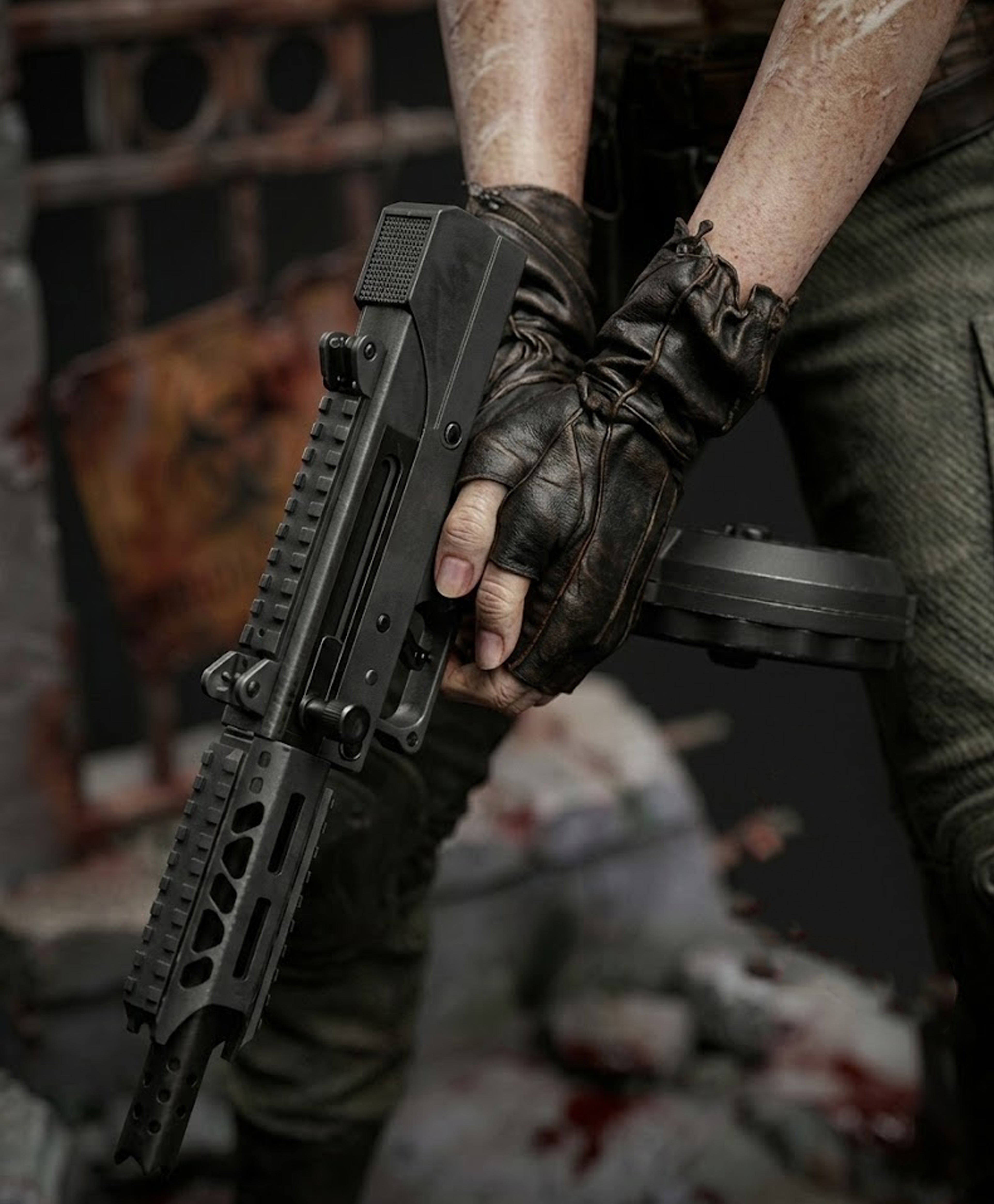 Resident Evil Grace statue detail