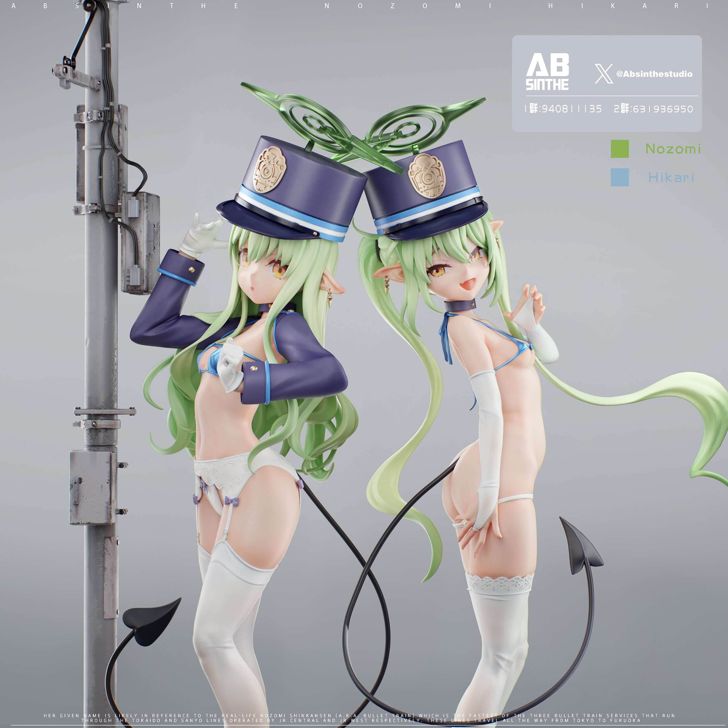 [Pre-order] 1/6 Nozomi & Hikari- ABsinthe GK Figure