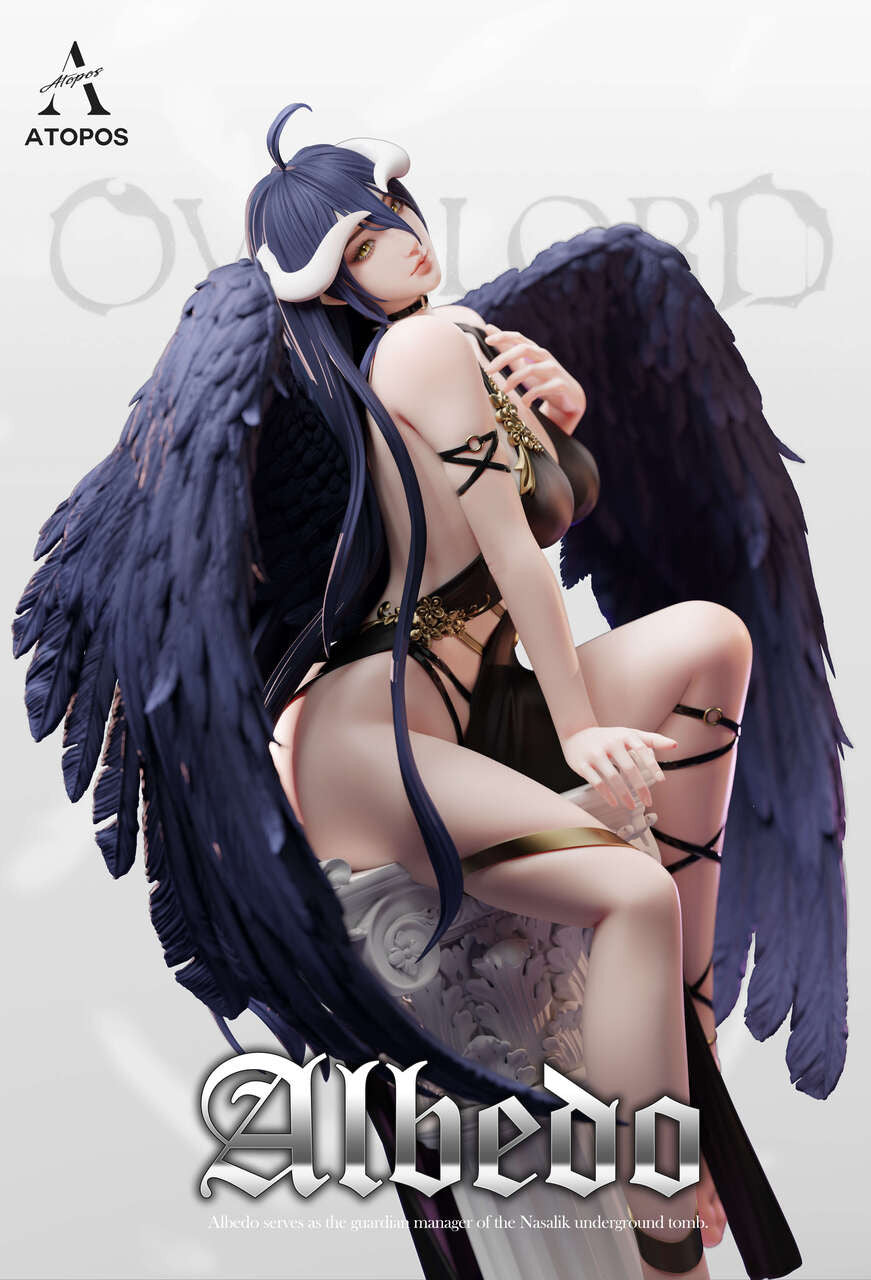 Albedo nude anime figure