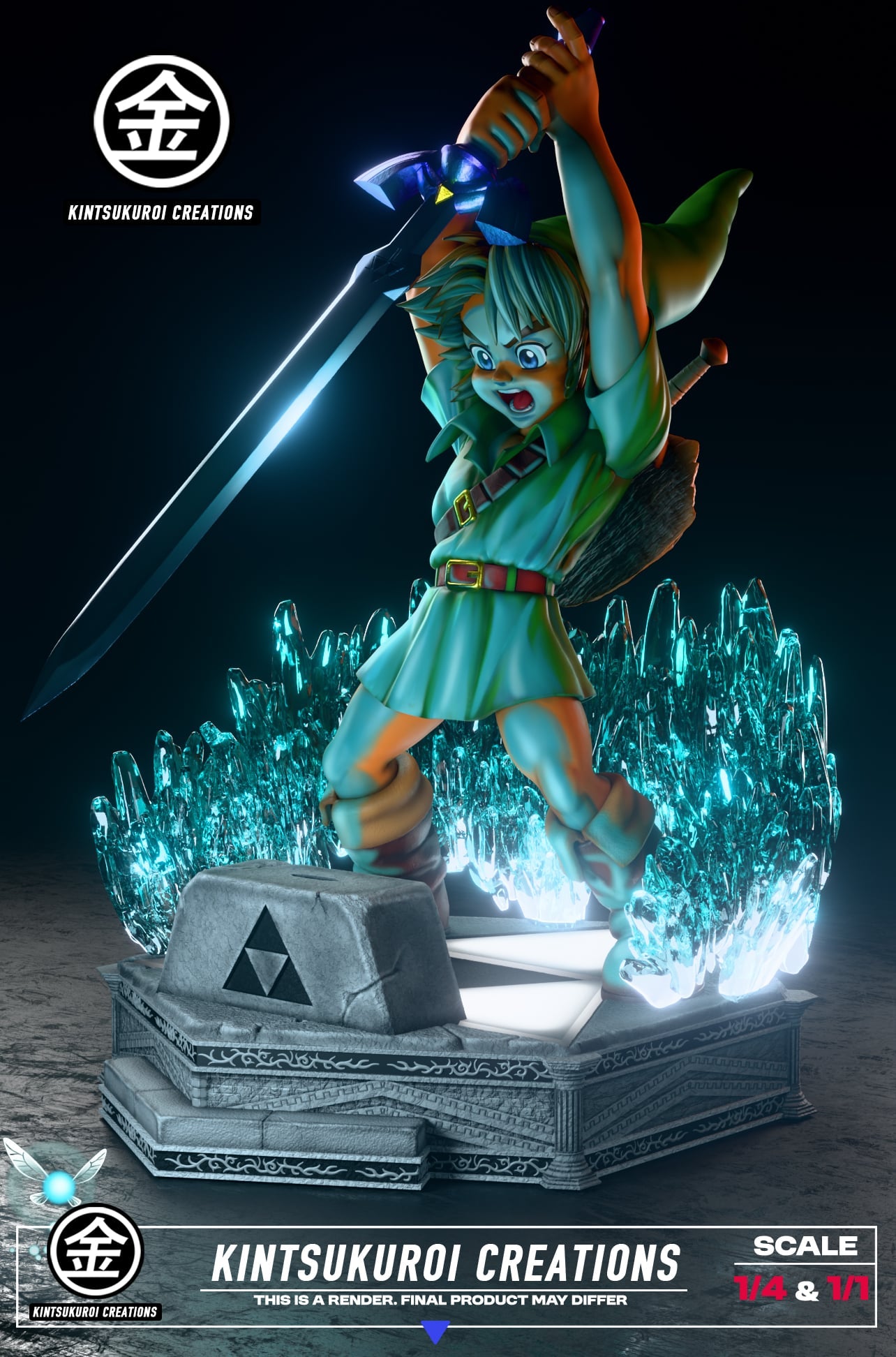[Pre-order] 1/4 & 1/1 Link The Legend of Zelda Statue - KINTSUKUROI CREATIONS