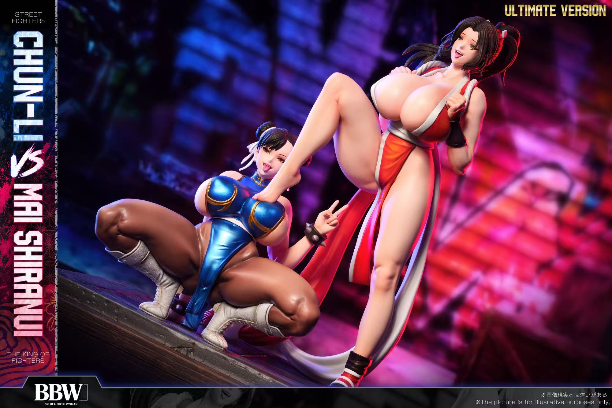 Chun-Li hentai statue