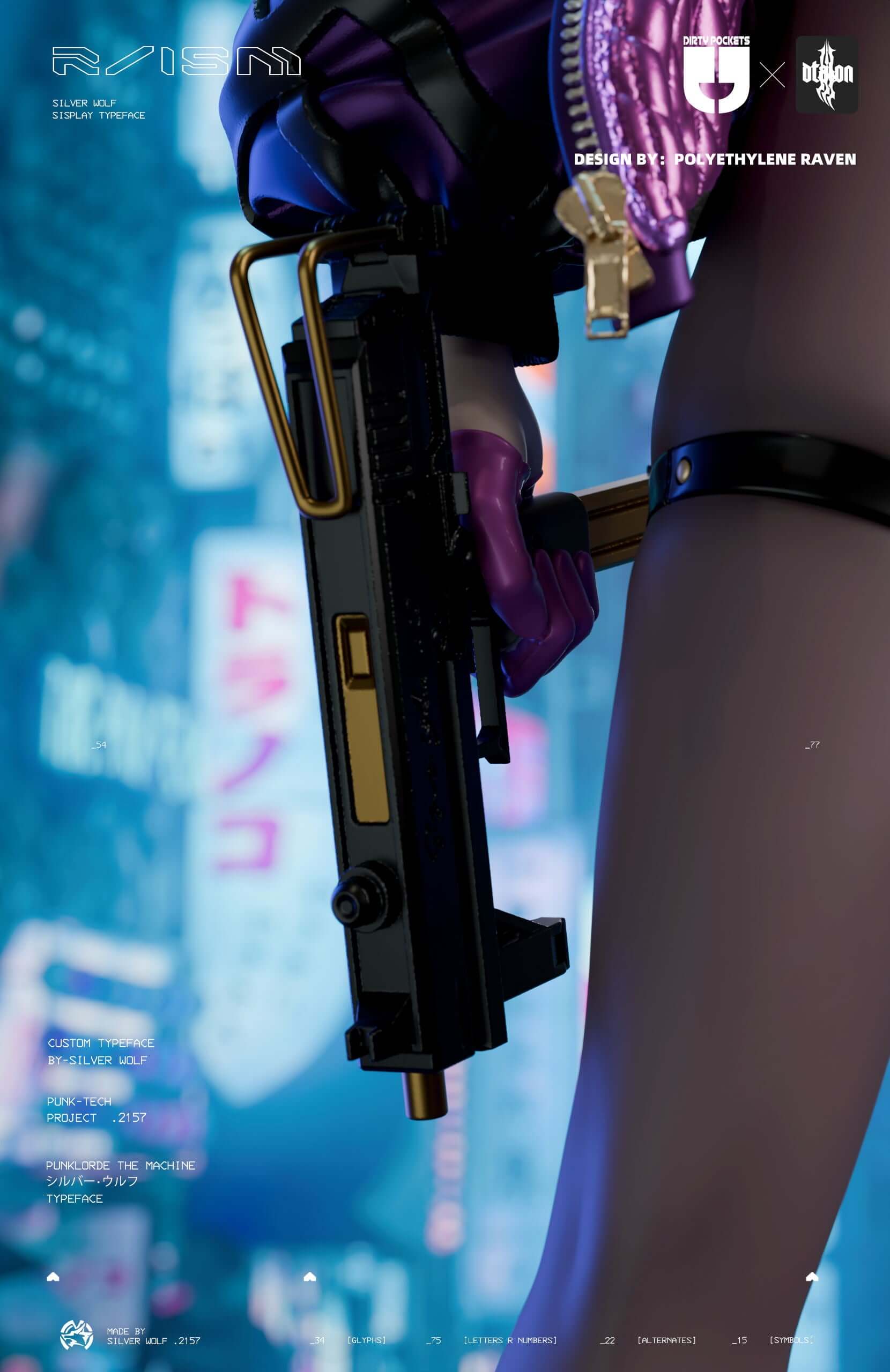 Kafka bunny suit gk figure, MAC-10 details