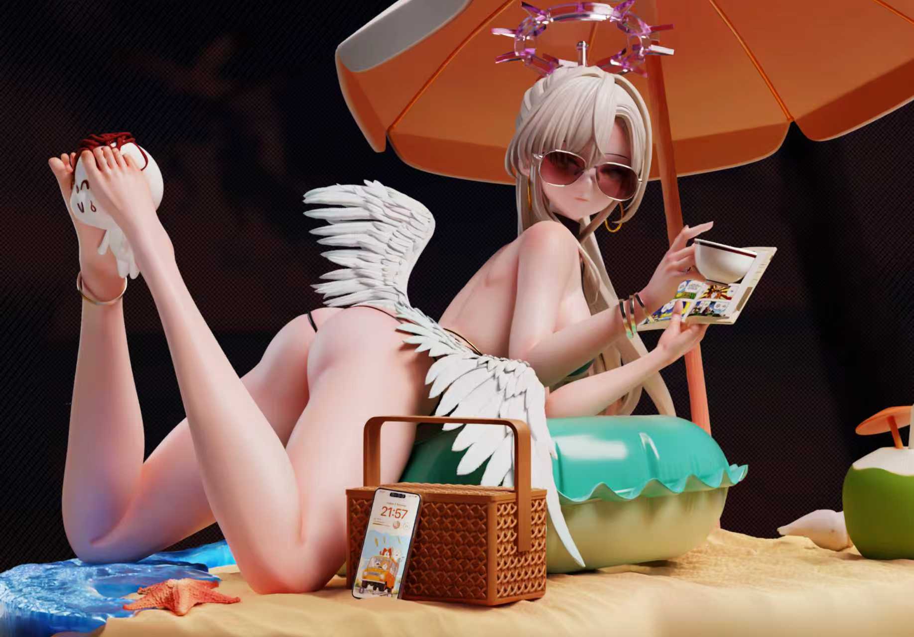 Swimsuit Nagisa blue archive statue