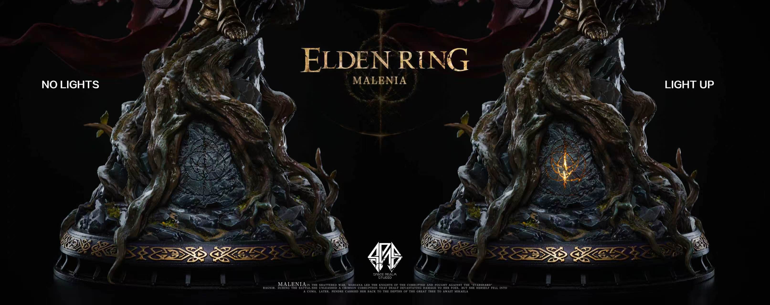 [Pre-order] 1/4 LED Malenia Statue - Space Realm Studio
