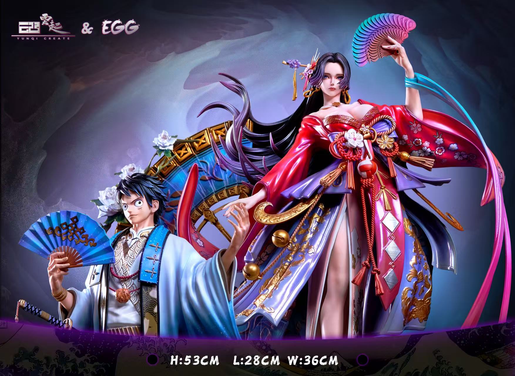 [Pre-order] 1/6 Luffy & Boa Hancock Statue - Yunqi & EGG