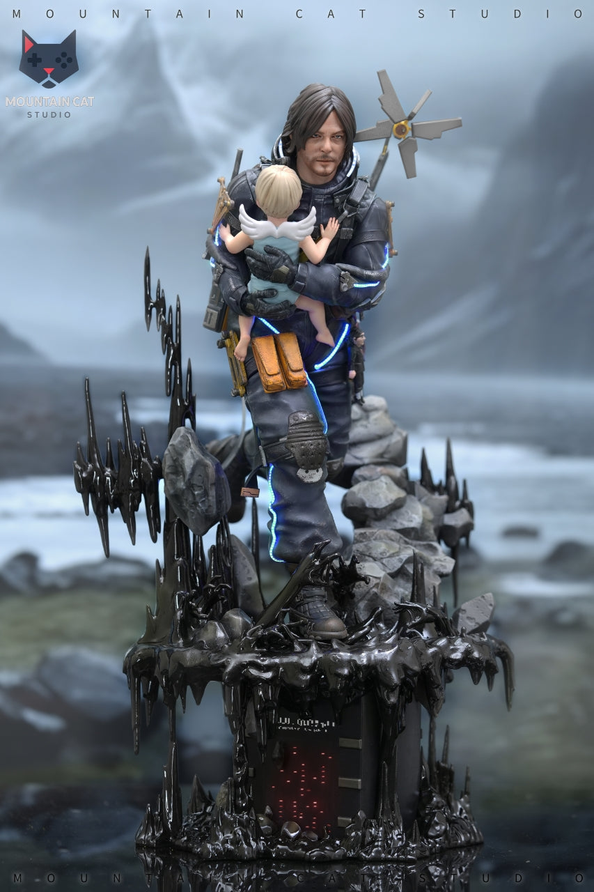 Death Stranding Sam statue