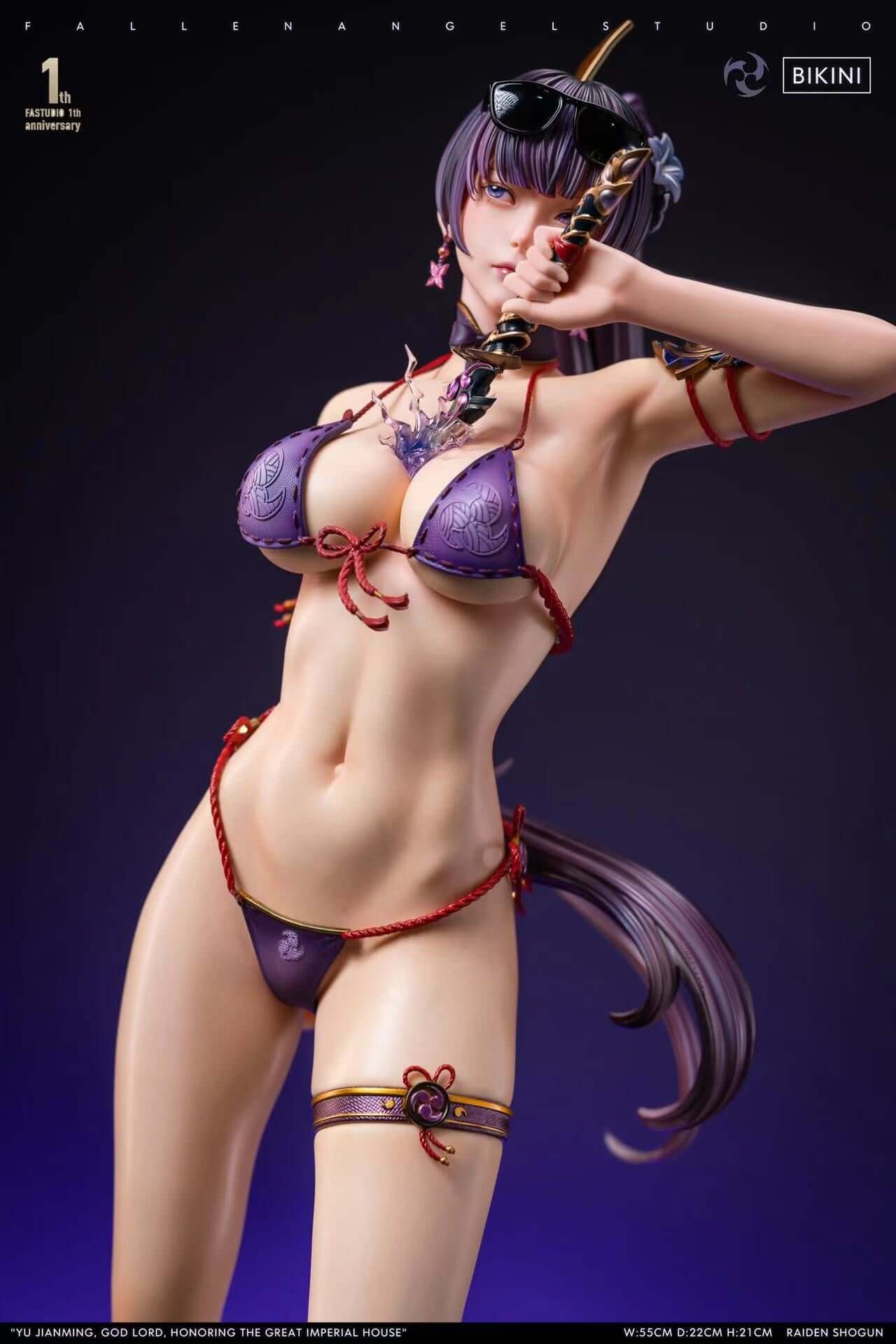 raiden shogun figure swimsuit front