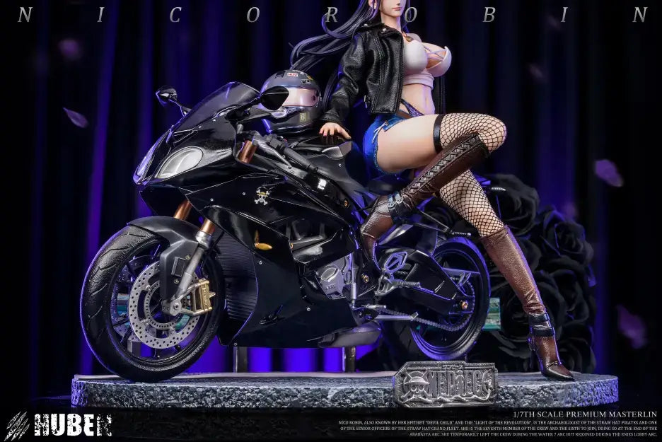 【Pre-order】1/7 Scale Motorcycle Girl 02 Robin-HuBen Studio