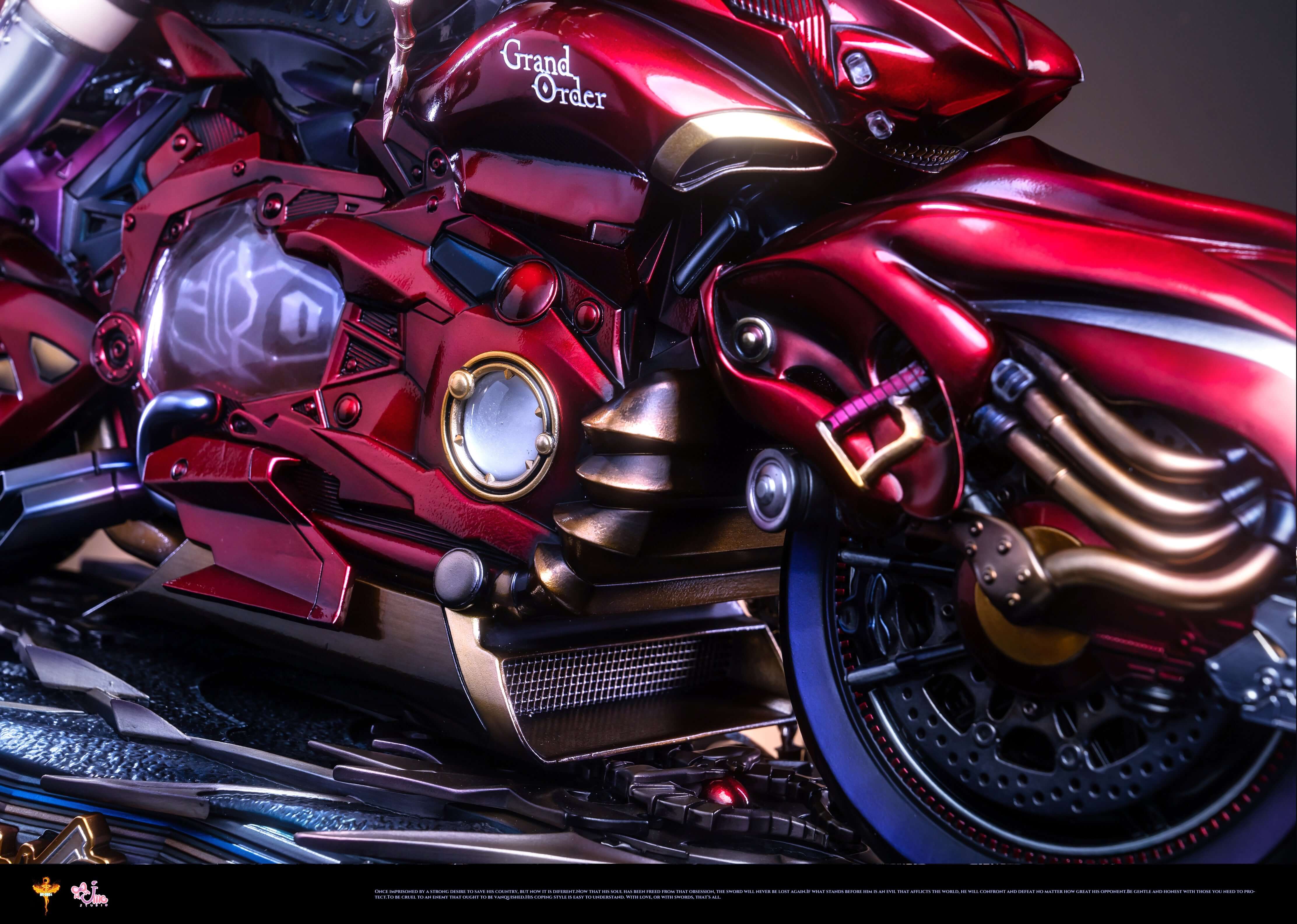 red motorcycle details, Fate/Grand Order Saber GK figure