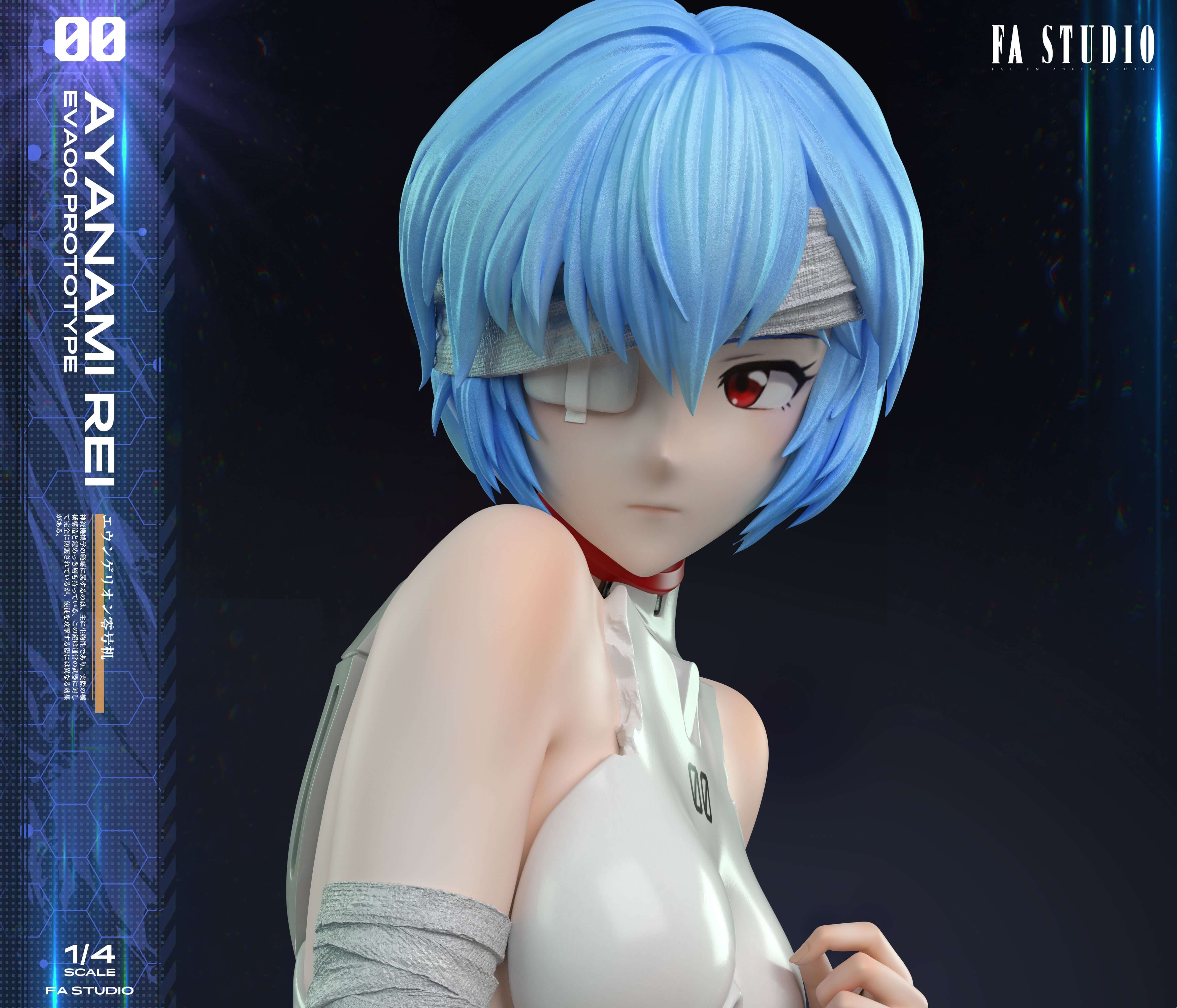 evangelion rei ayanami figure head details