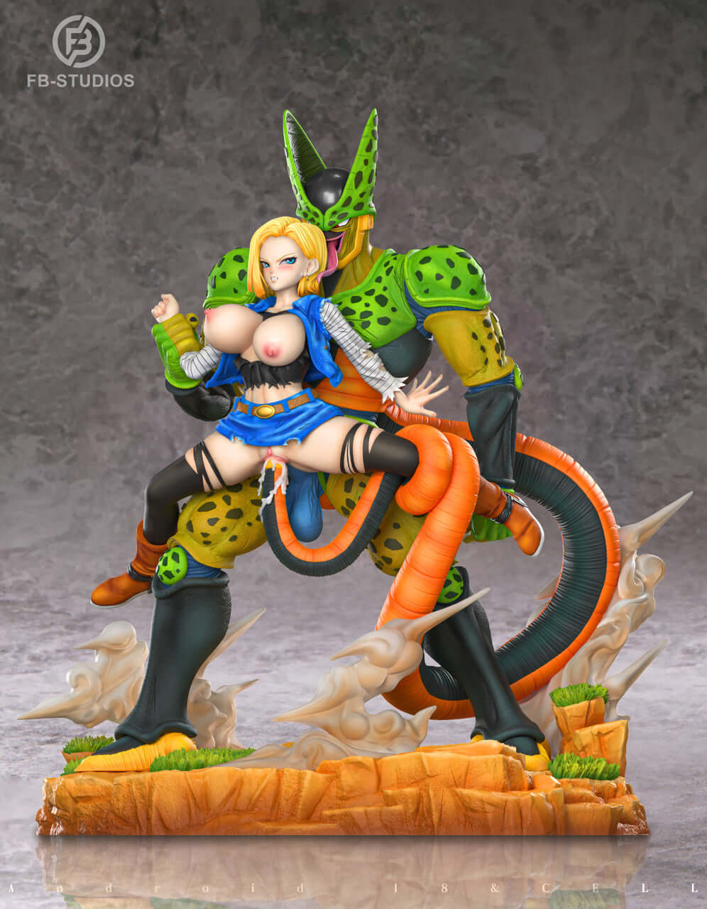 android 18 nude anime figure