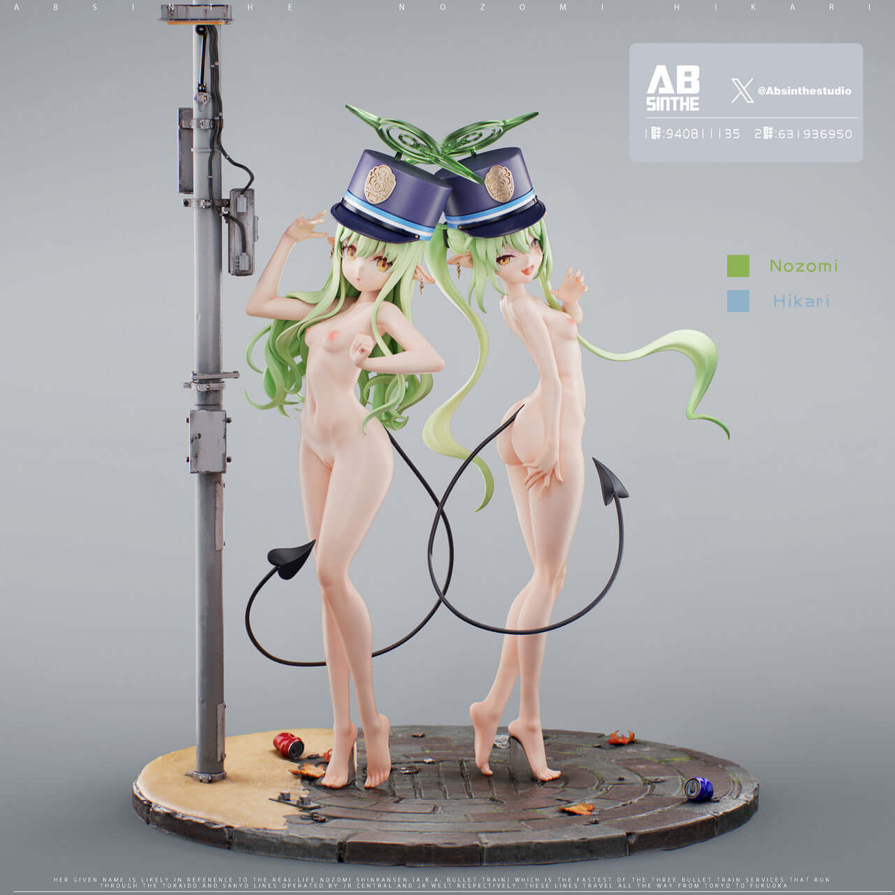 [Pre-order] 1/6 Nozomi & Hikari- ABsinthe GK Figure