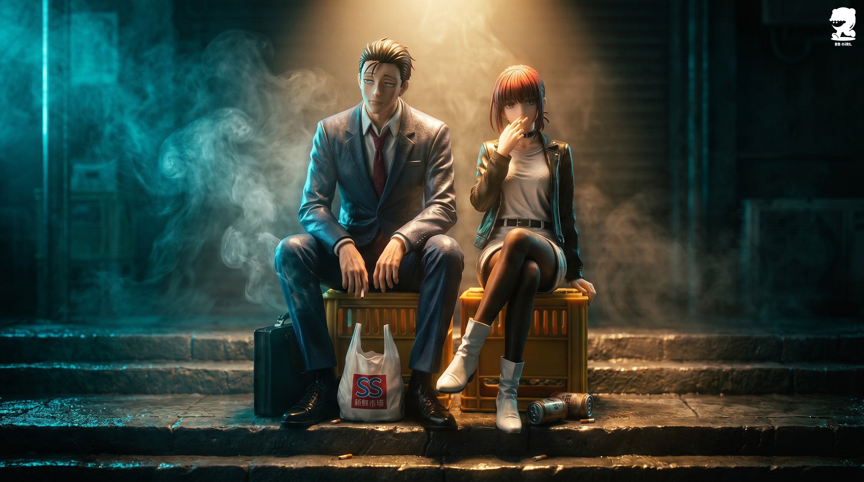  Smoking Behind the Supermarket with You anime figure