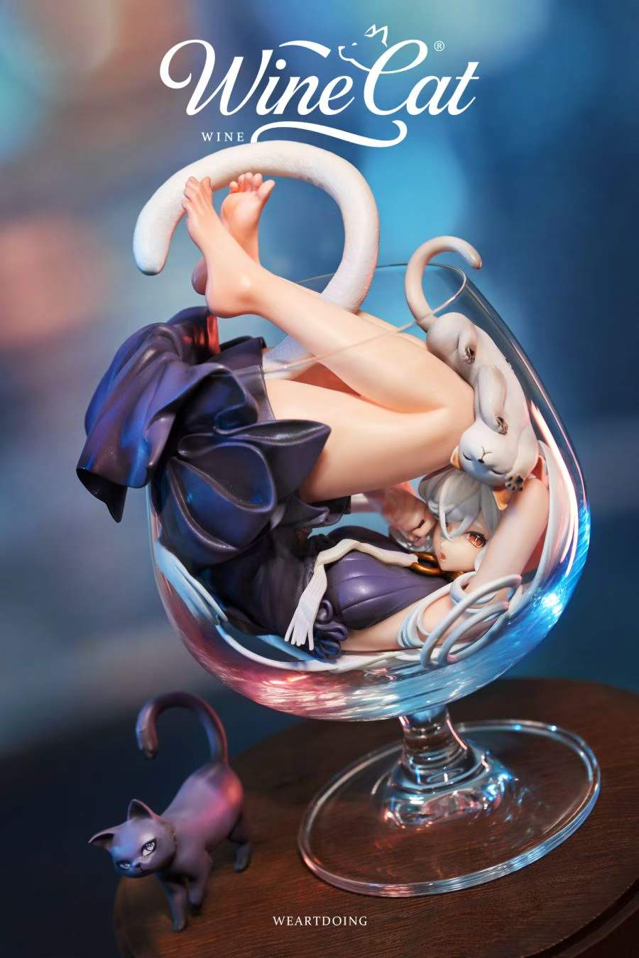 [Pre-order] 1/6 Wine Cat - Blue & Red - WEARTDOING