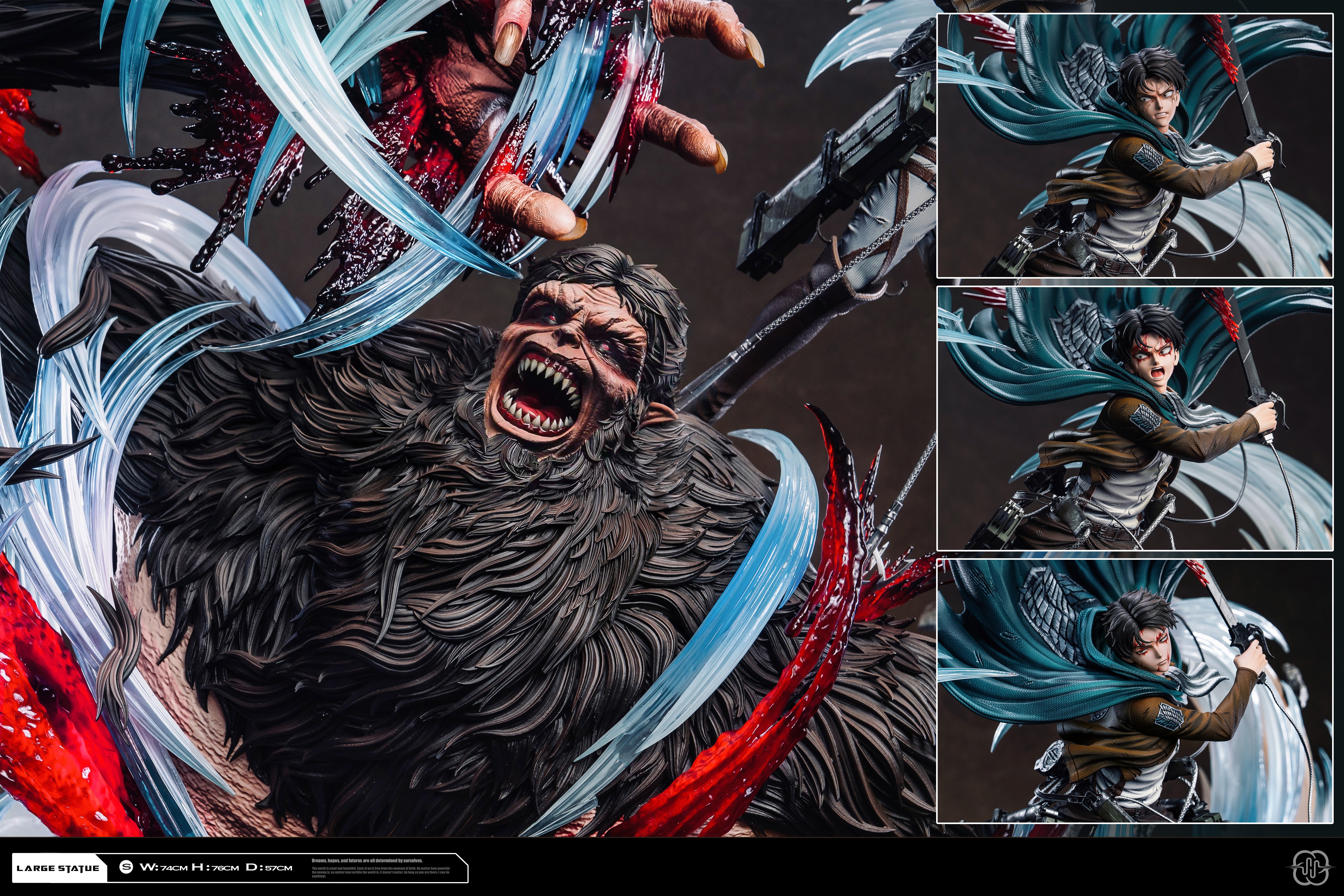 Attack on Titan statue