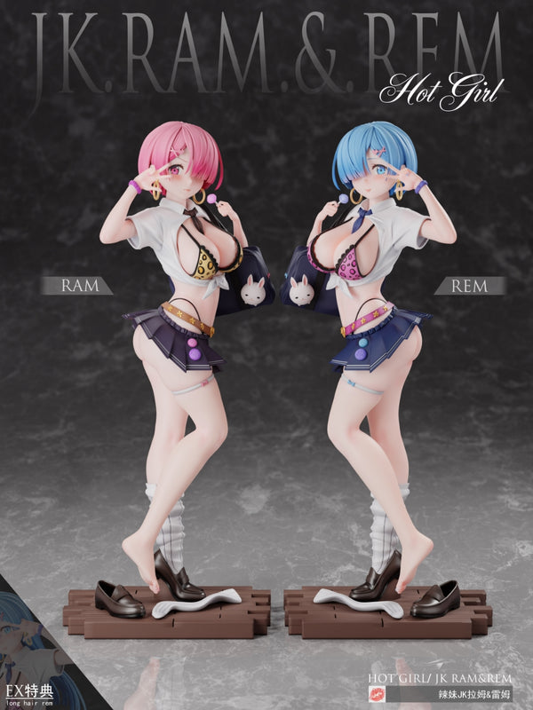 Re:Zero Rem and Ram Statue