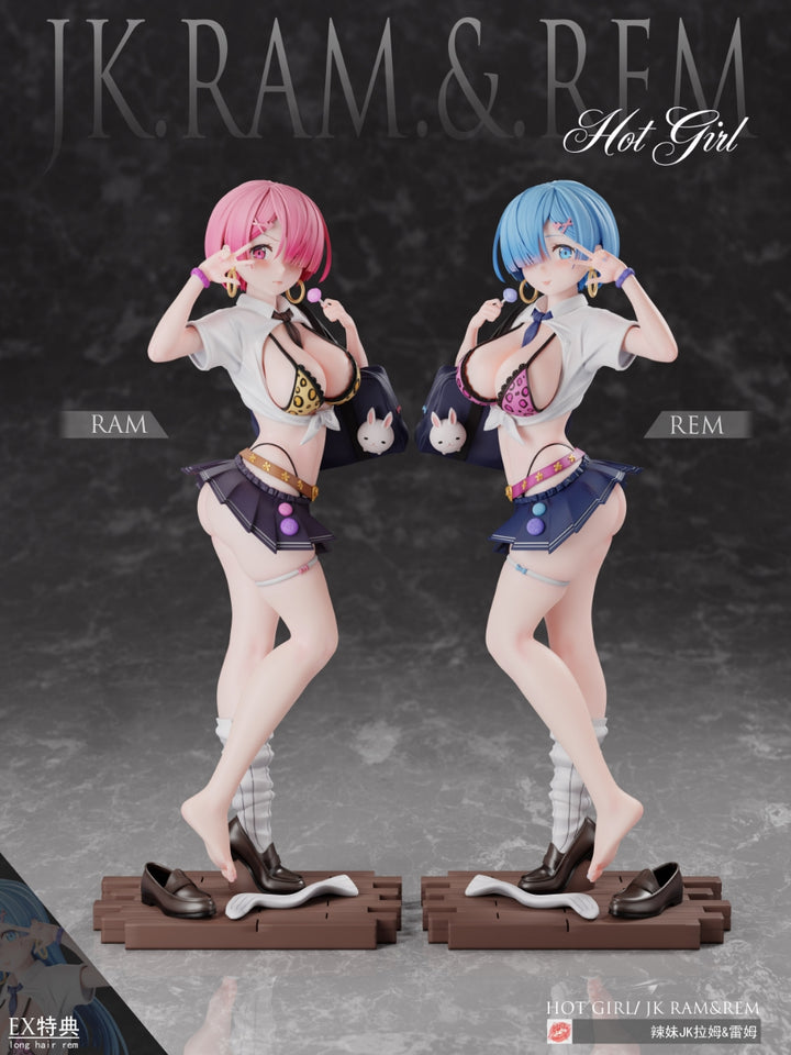 Re:Zero Rem and Ram Statue