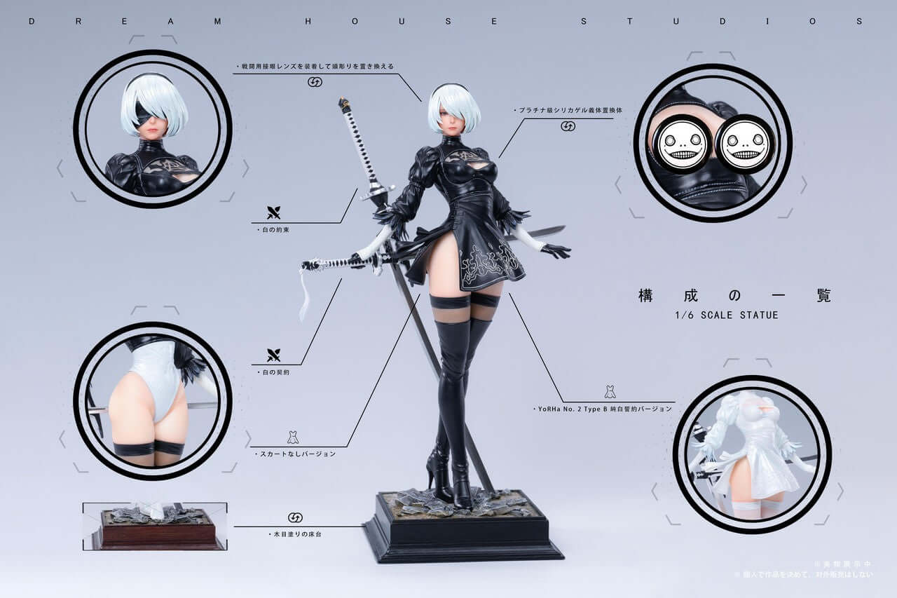 【Pre-order】1/6 No. 2 Type B (2B)-NieR:Automata-DreamHouse Studio